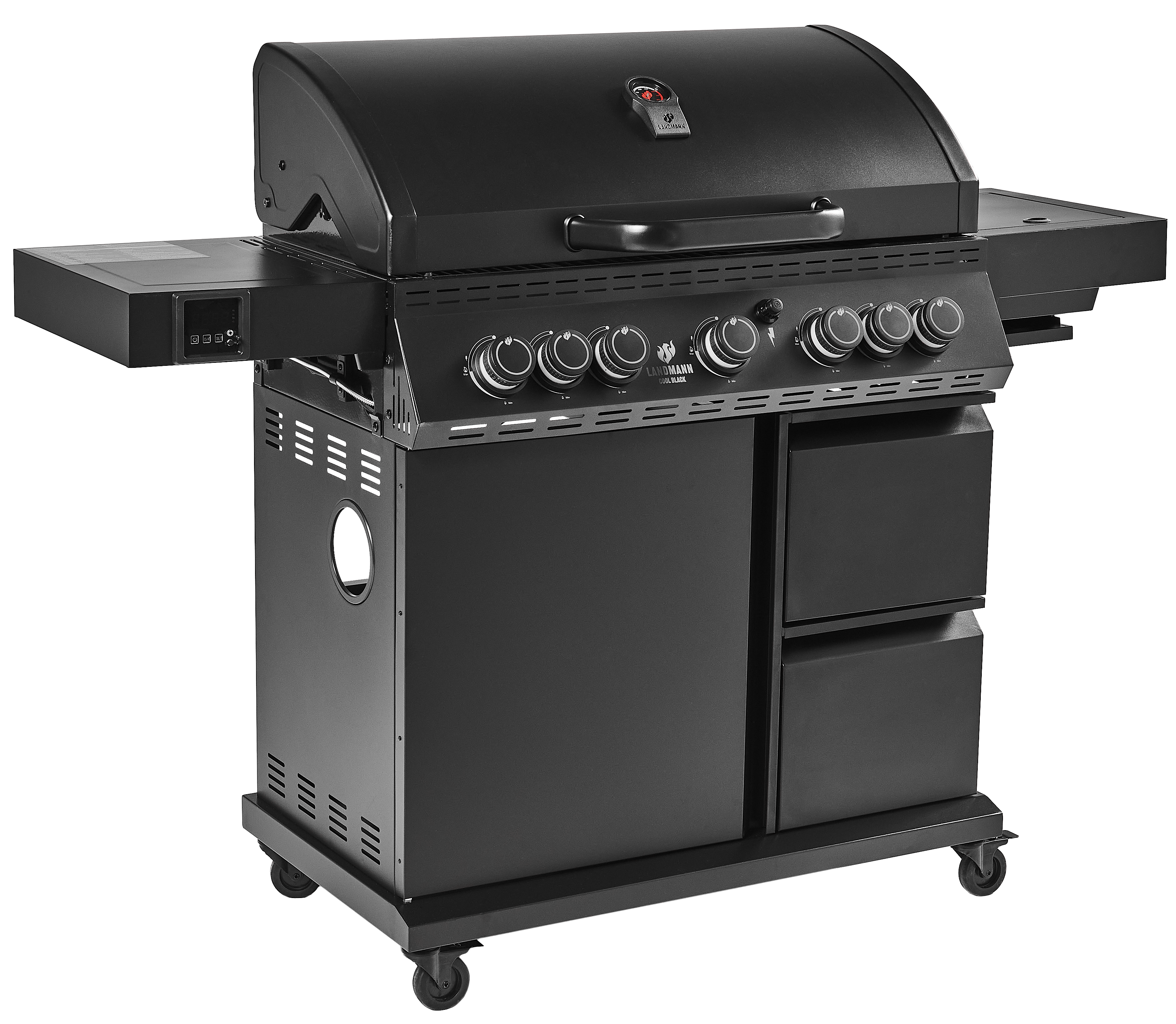 Grill gazowy 22,5kW COOL BLACK MAXX 5+2 palniki Landmann - 4