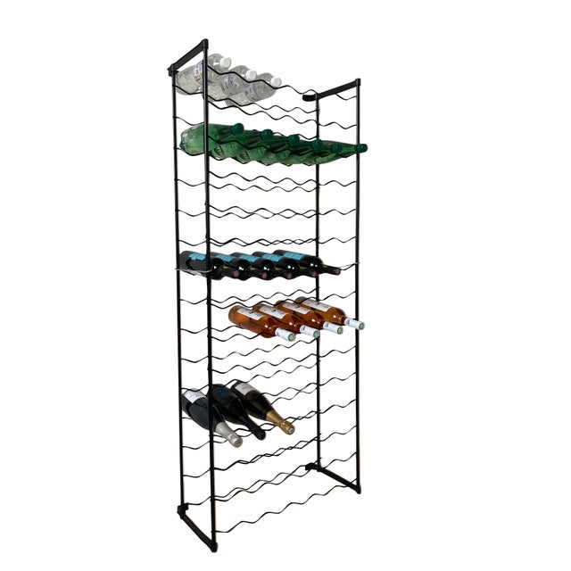 Porte-bouteilles - SALALIS - Rond en fer - 65,5x42cm - Pour cuisine
