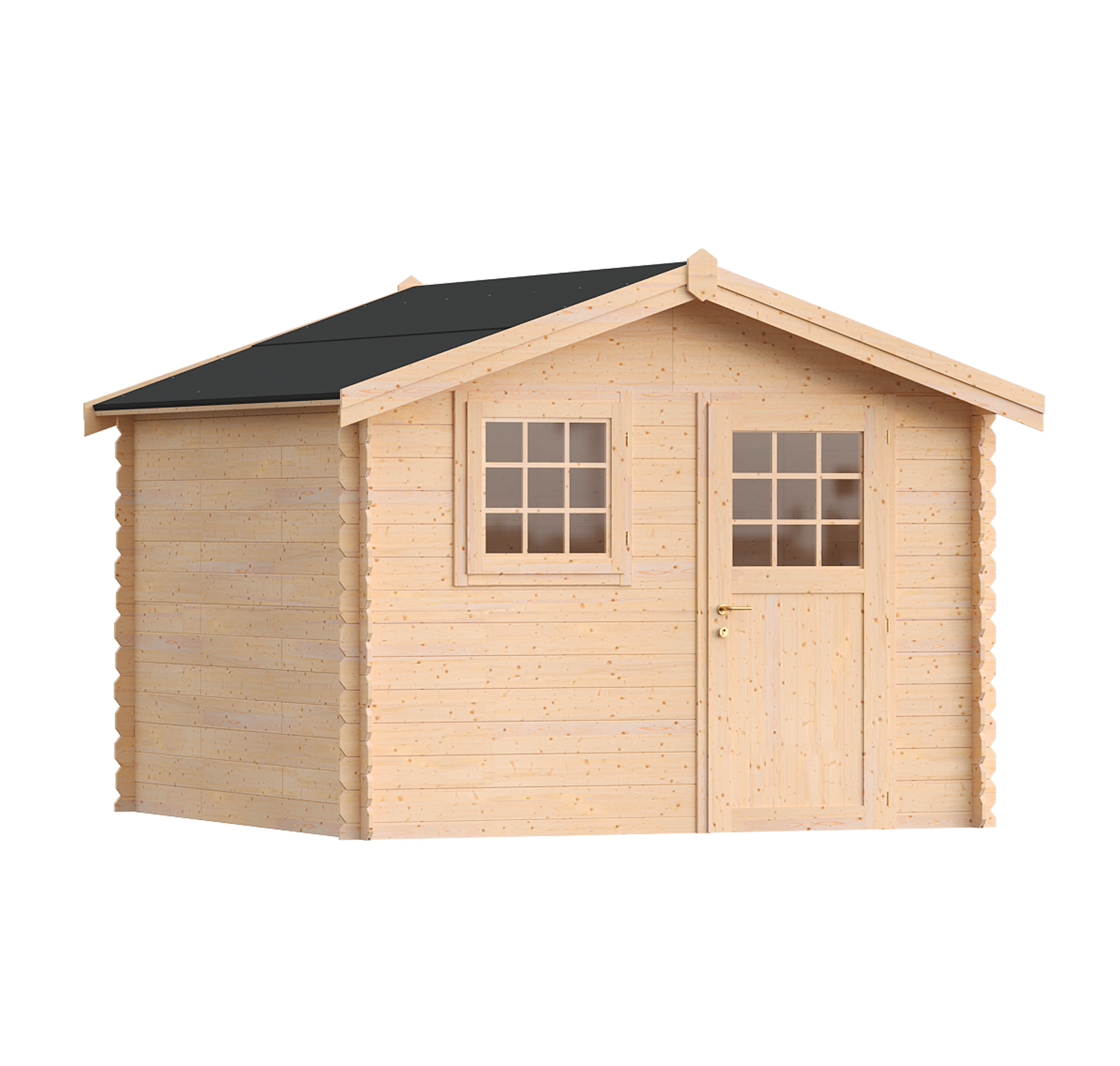 caseta de madera livorno de 315x236x321 cm y 894 m2 con 25 mm espesor y puerta abatible toscana garden