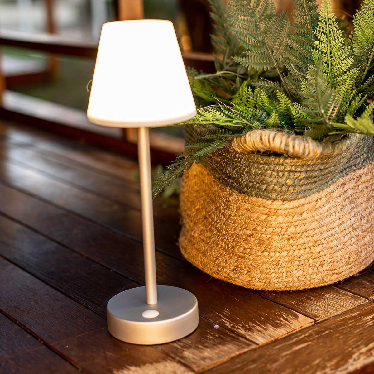 Candeeiro de mesa exterior LED LOLA SLIM 2W 4000K DOURADO - 8