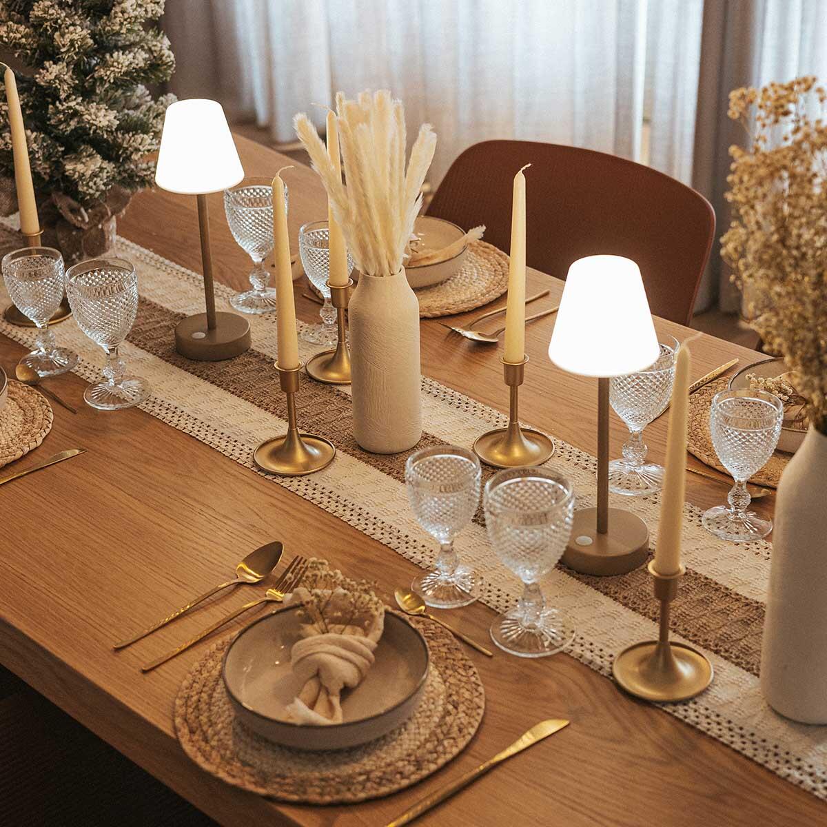 Candeeiro de mesa exterior LED LOLA SLIM 2W 4000K DOURADO - 4