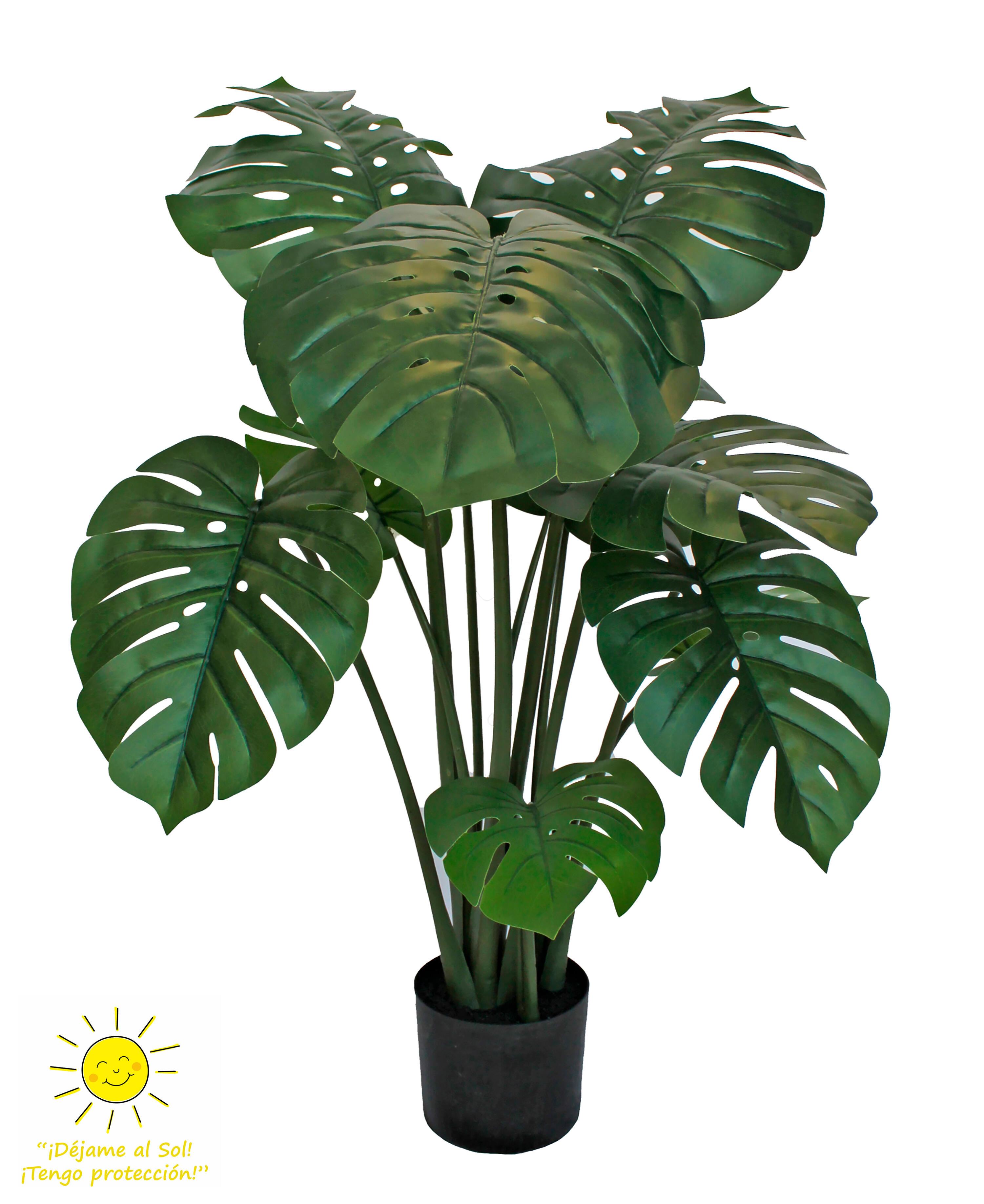 Sinder  Planta Artificial Monstera De 120 Cm De Altura , Leroy Merlin