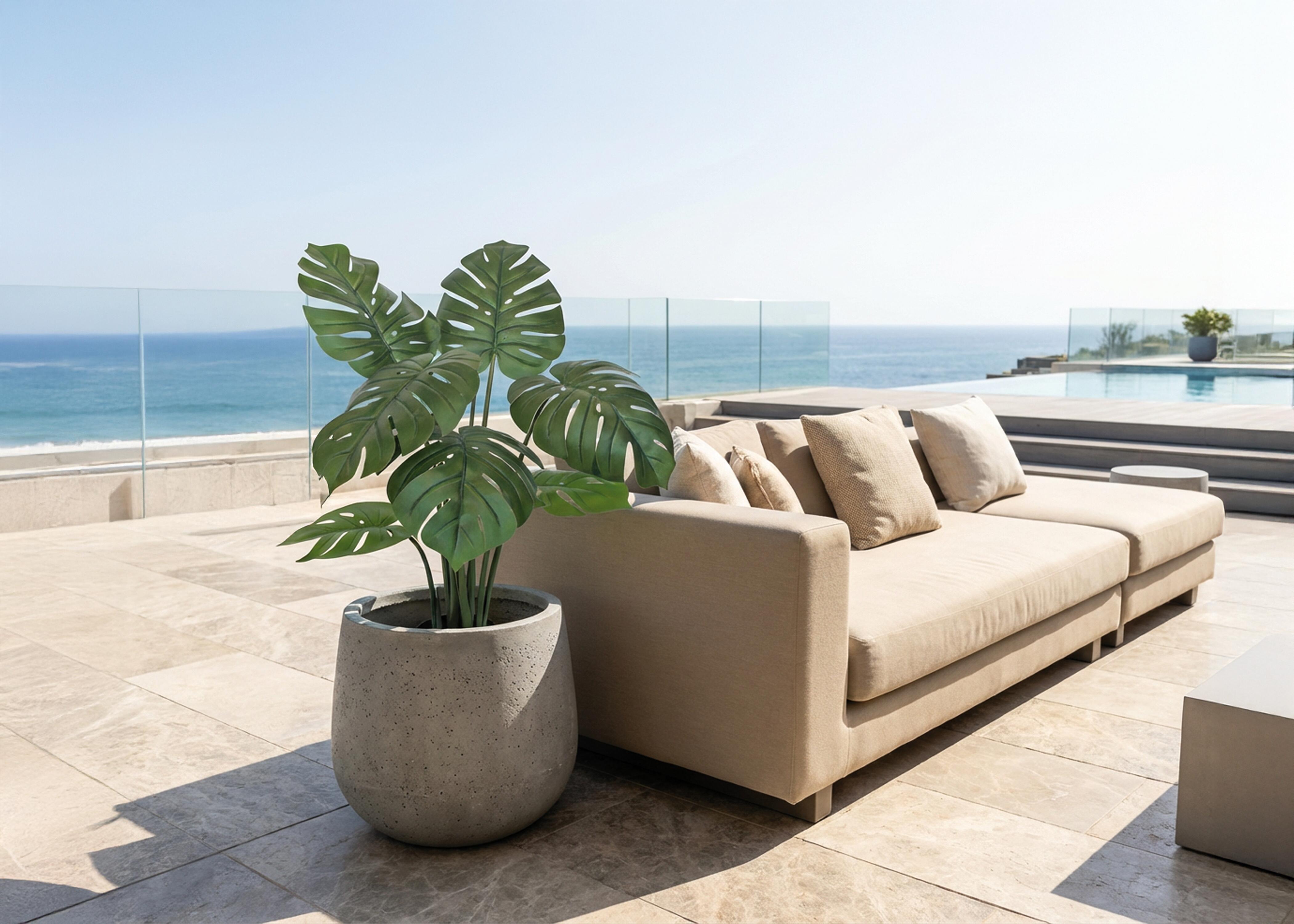 Planta artificial monstera de 90 cm de altura - 2