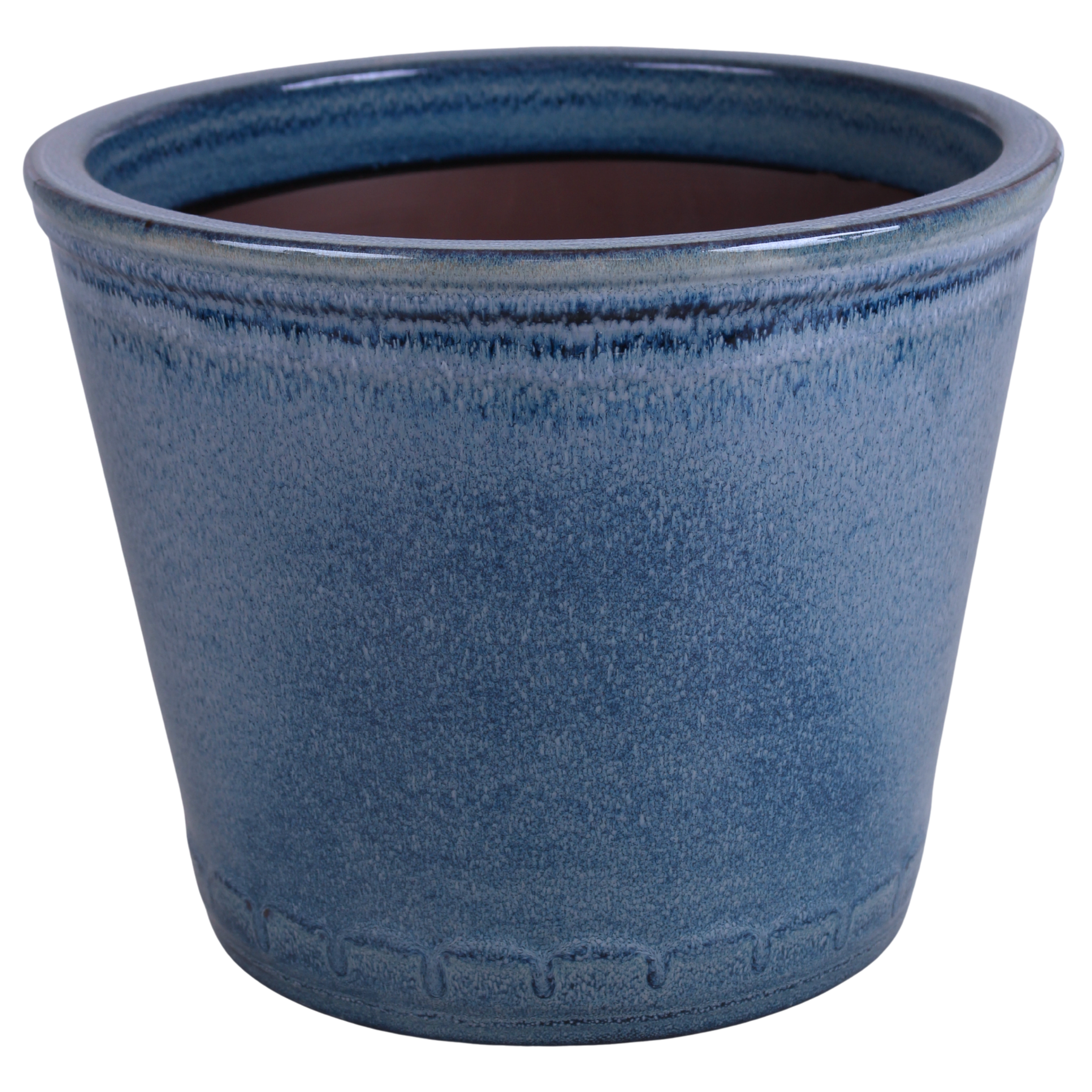 Doniczka szkliwiona błękit 38 cm Cermax