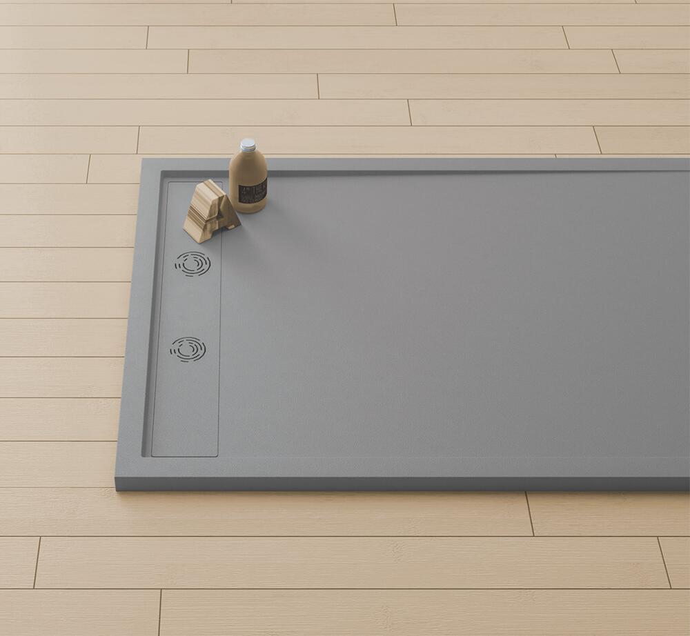 Plato de ducha kore 140x70 cm gris oscuro
