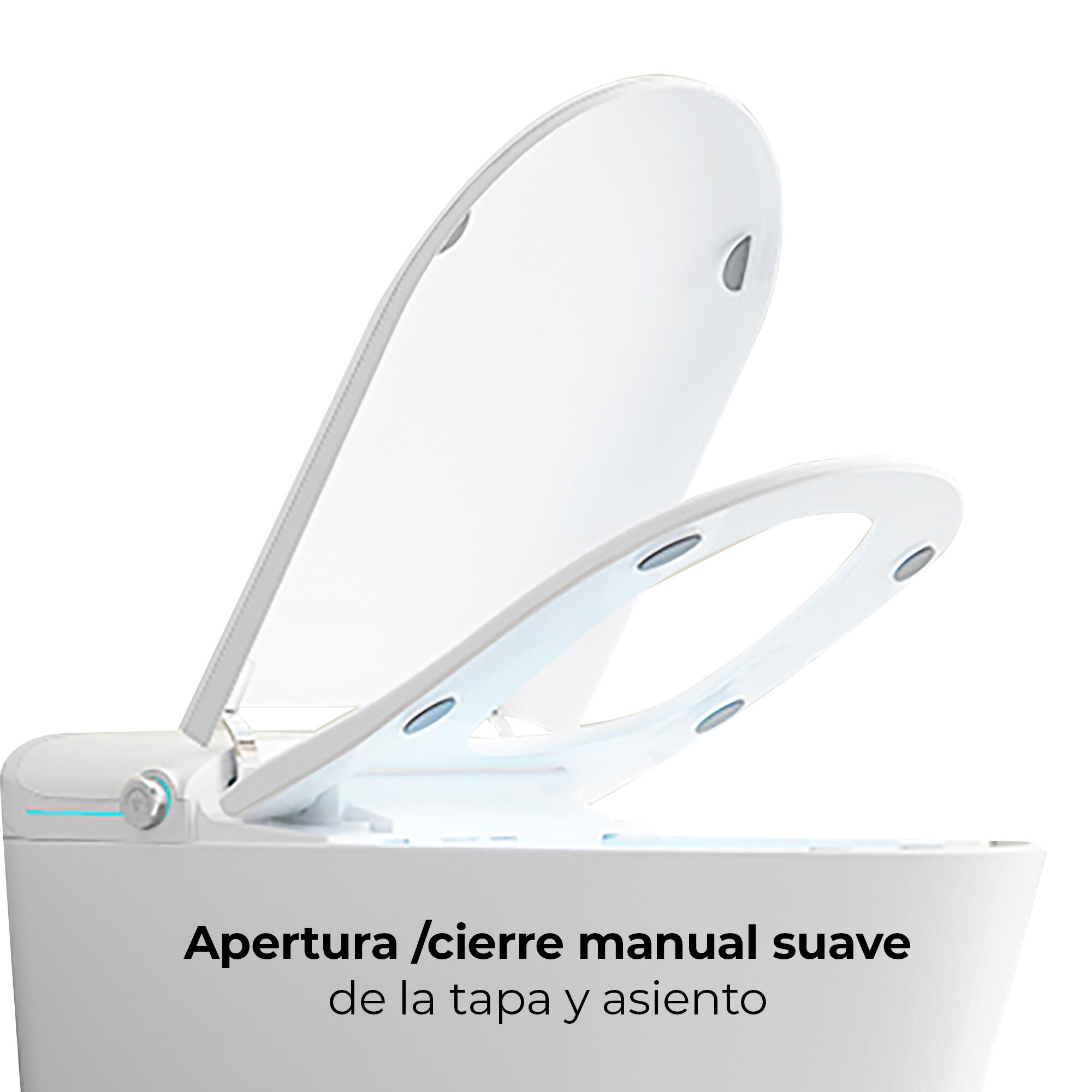 Inodoro Japonés ArteCristal Smart Arte Wash aroma in-tank color blanco con salida dual y cánula de limpieza automática y manual, higiene intima avanzada, función de secado y asiento calefactable - 7