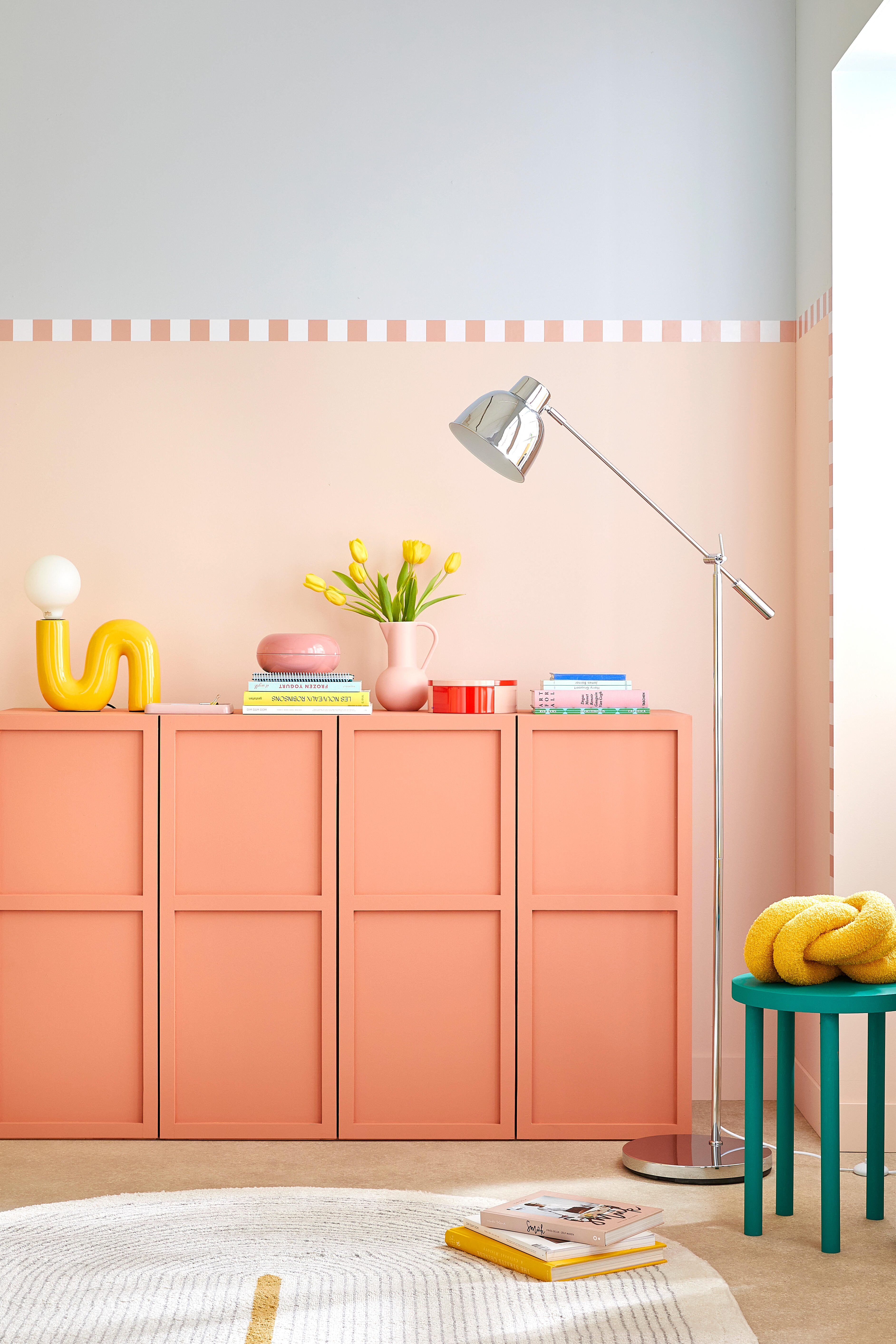 Frise adhésive rayure rose 5 x 300 cm - 6