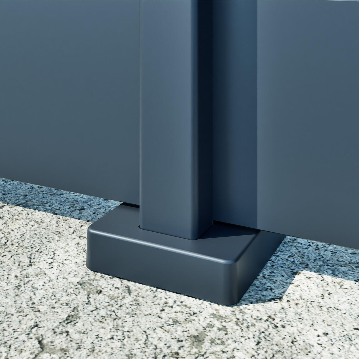 Perfil de tope para panel y valla de polipropileno KLOS UP de 2.5 x 10.6 cm gris - 7