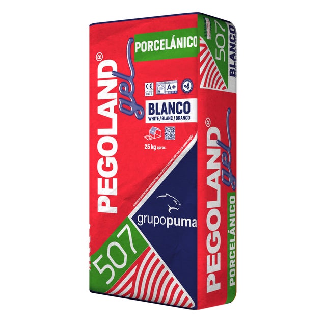 CEMENTO COLA PEGOLAND GEL PORCEL C2TE 25KG BLANCO