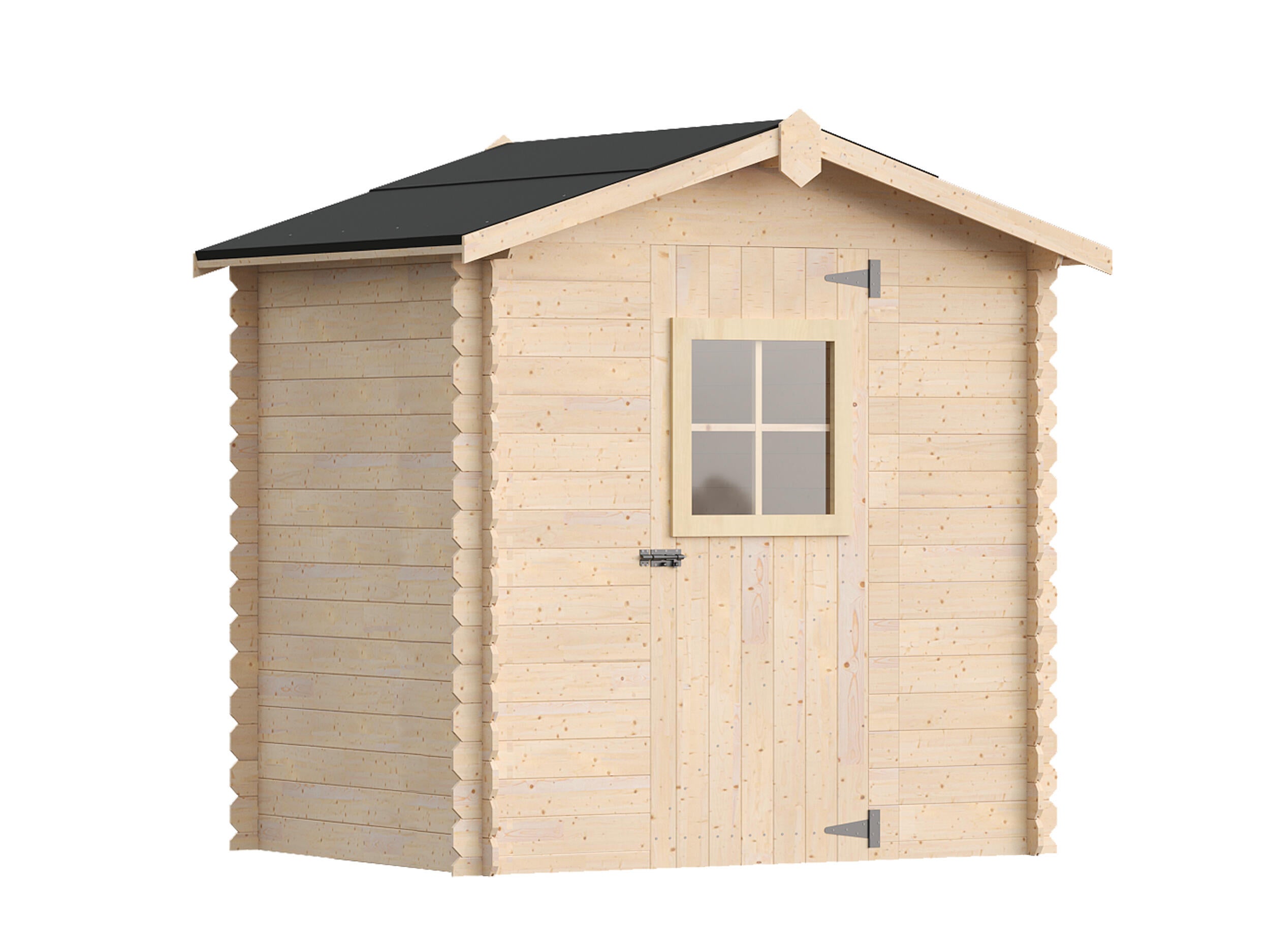 caseta de madera baia de 216x206x153 cm y 289 m2 con 16 mm espesor y puerta abatible toscana garden