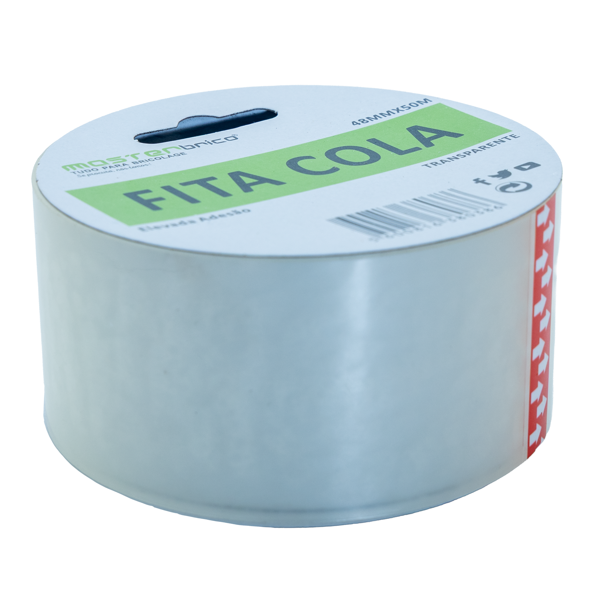 Fita adesiva para embalar 50mx50mm transparente Masterbrico - 3