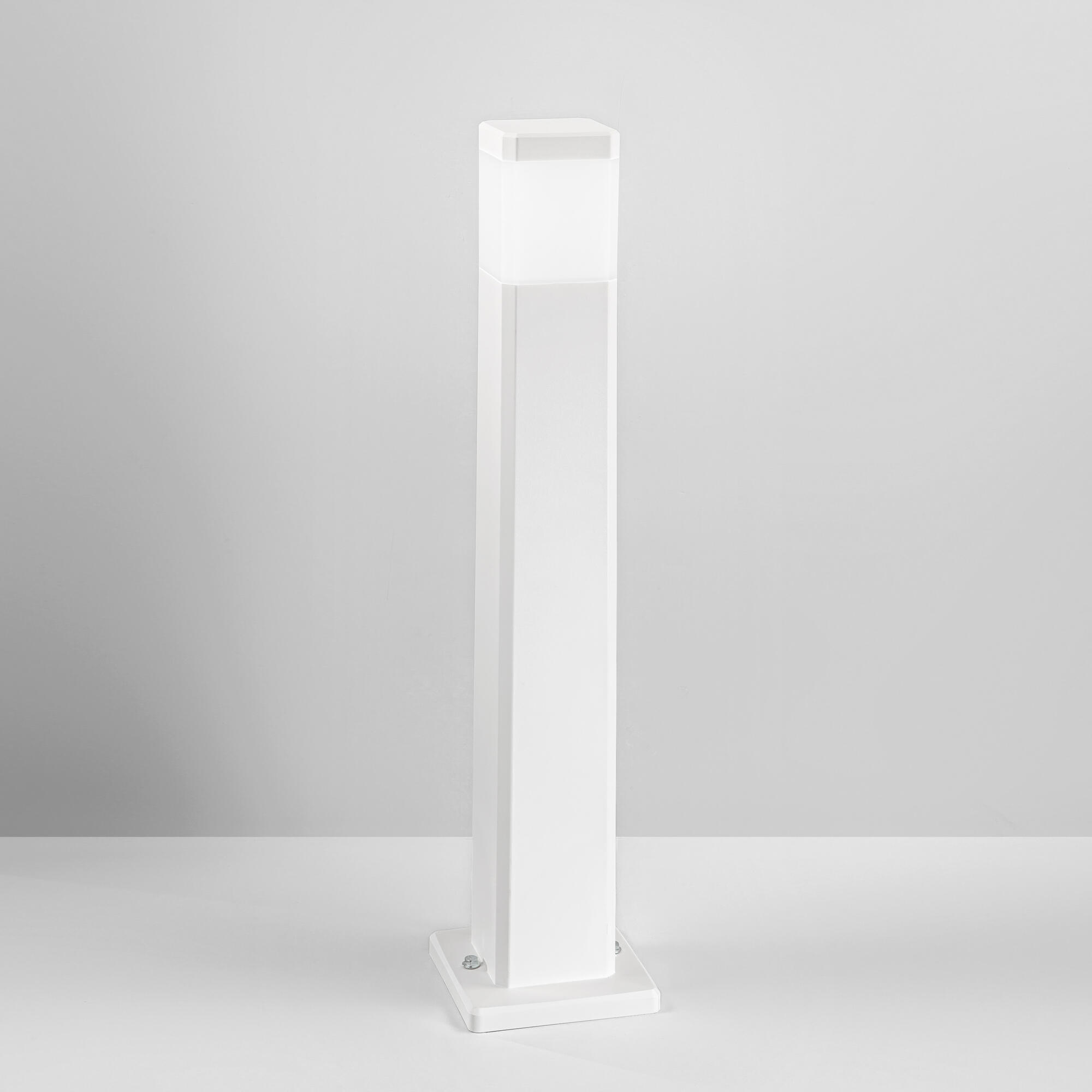 Palo senza fonte luminosa Focus GU10 IP65 H78cm  quadrato, bianco - 2