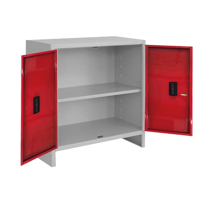 Leroymerlin Armadio basso Pratiko L in acciaio rosso L 60 x H 80 x P 40 cm 2 ante da interno