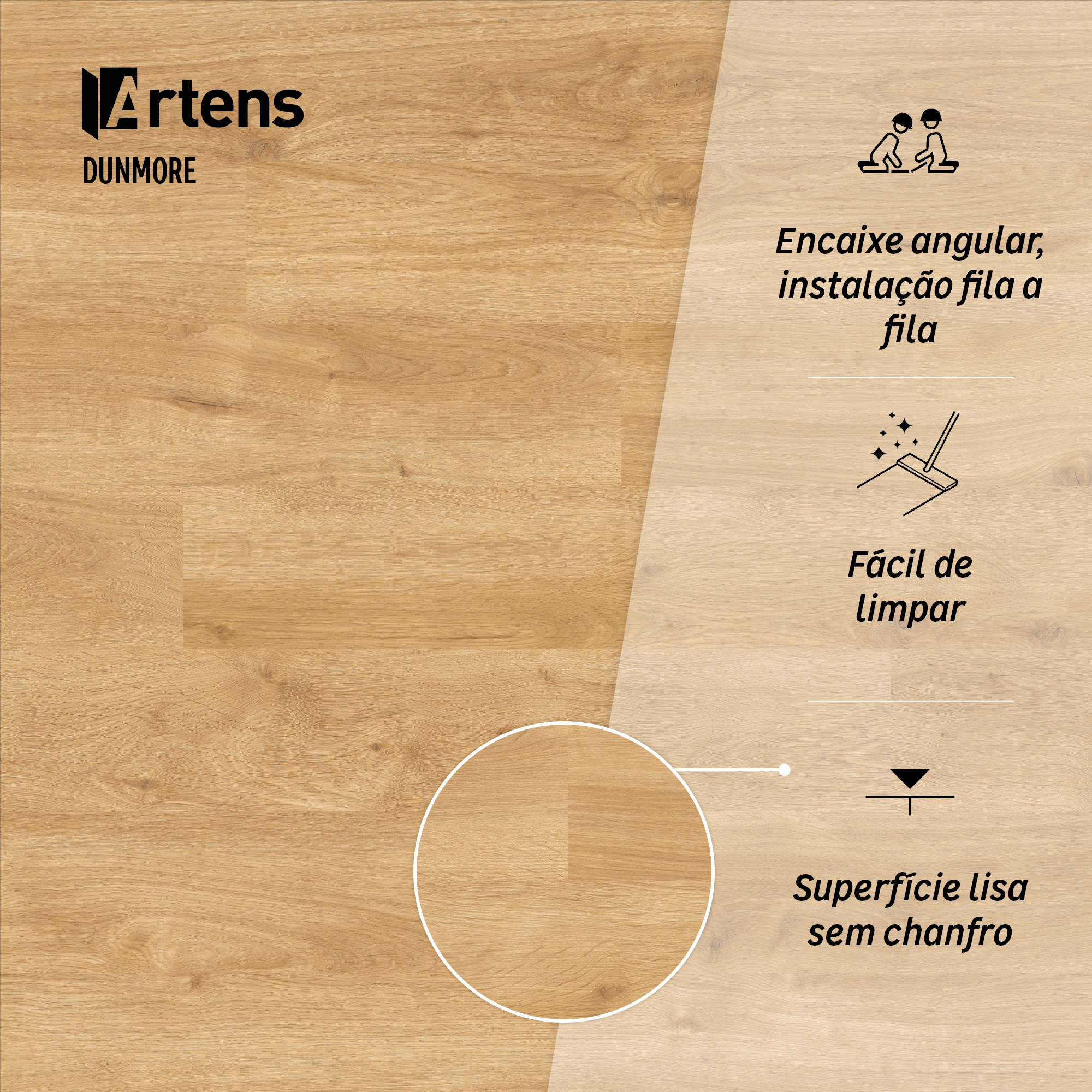 Pavimento flutuante laminado New Dunmor superior 8 mm Artens - 6