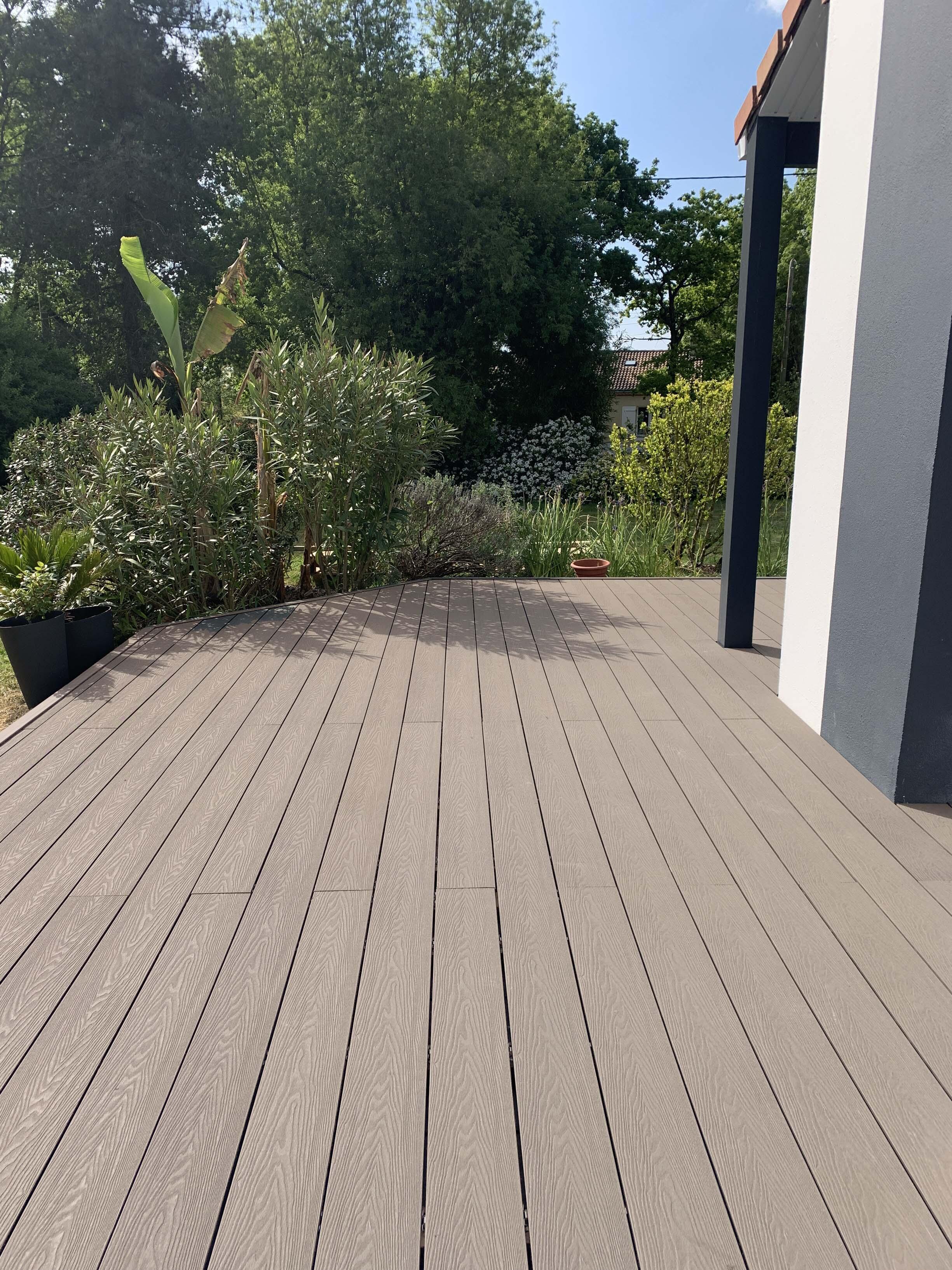 Palet de 15 m2 de lama de exterior coex protect mapple de 14,5x260 cm reversible