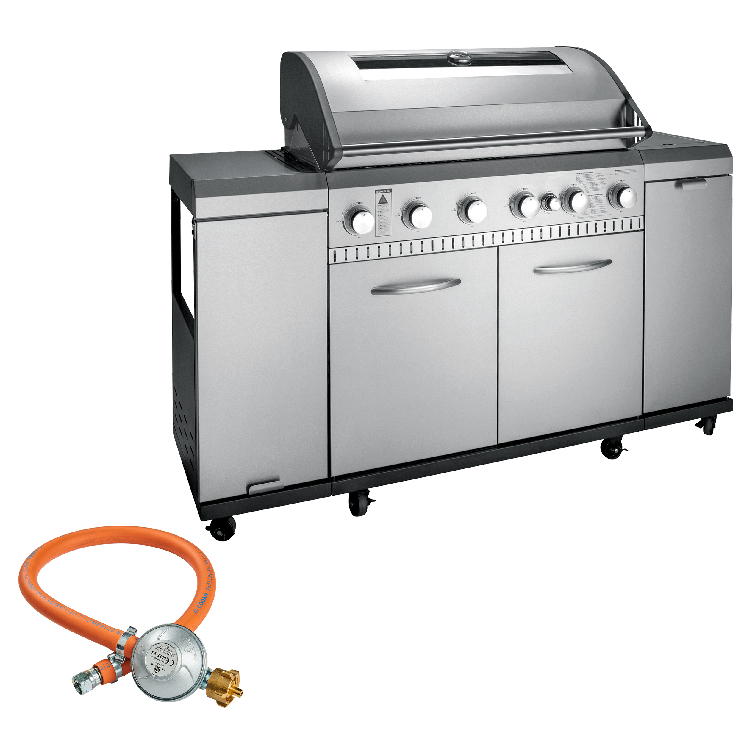 Kuchnia gazowa 24kW REXON COOK INOX 6.1