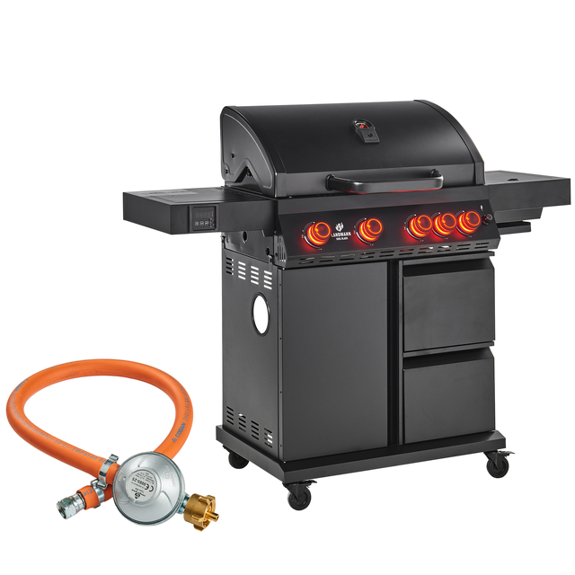Grill gazowy 18,6kW Cool Black MAXX 4+1 palniki + reduktor Landmann