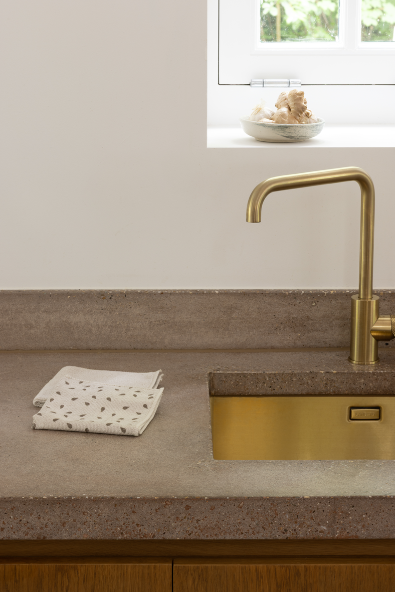 Paño limpiaplatos microfibra BRABANTIA beige 30x30 cm (2u) - 12