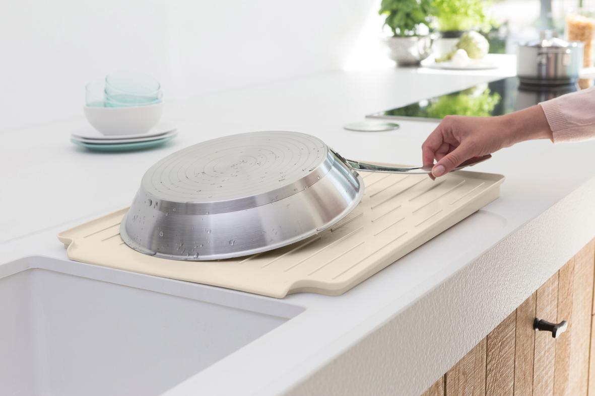 Escorredor compacto grande bege Soft Brabantia - 15