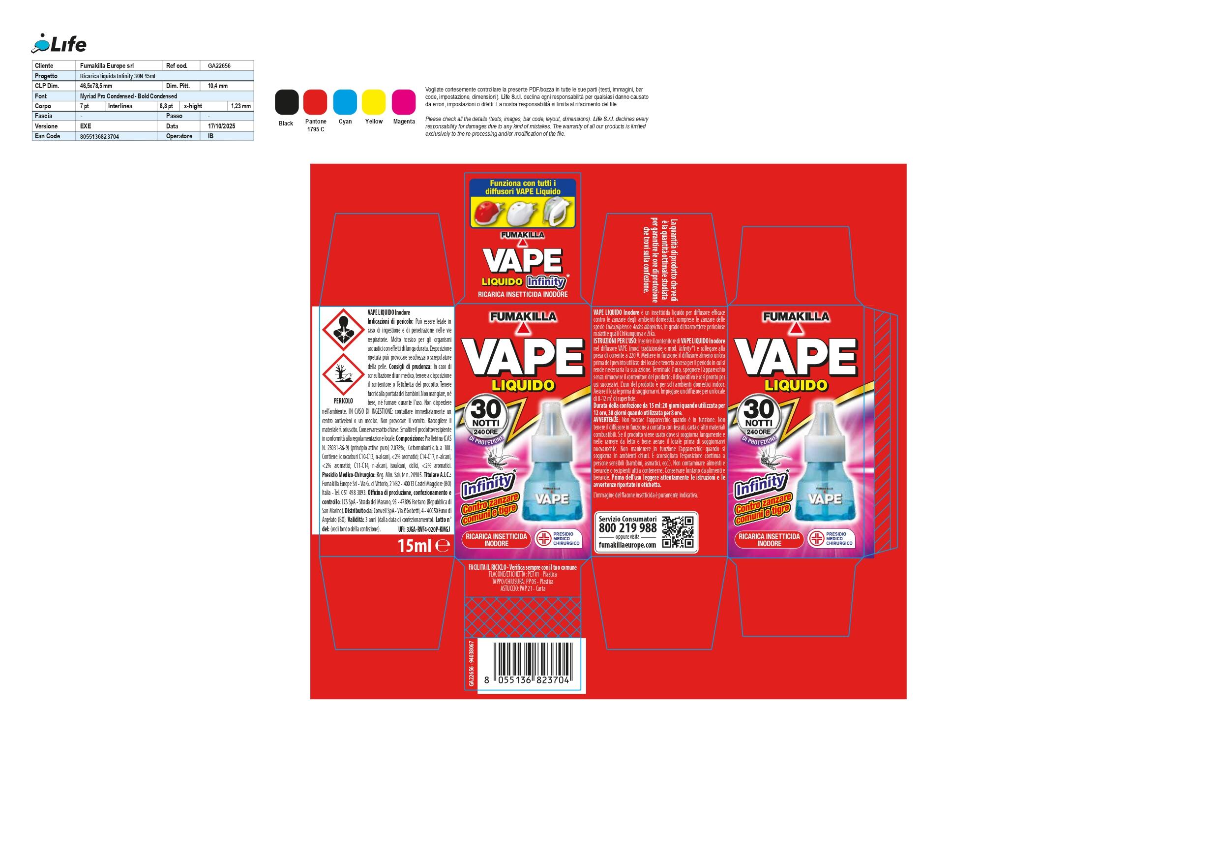 vape inodore liquido VAPE INODORE RICARICA LIQUIDO 60 NOTTI – GreciFer main image 1