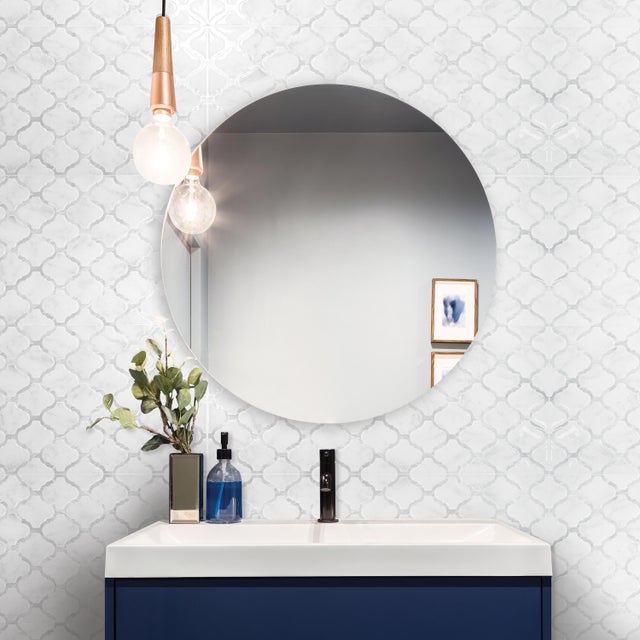 Lot de 2 adhésifs décoratifs SMART TILES, block XL arabesco, 57.3 X 29.4 cm
