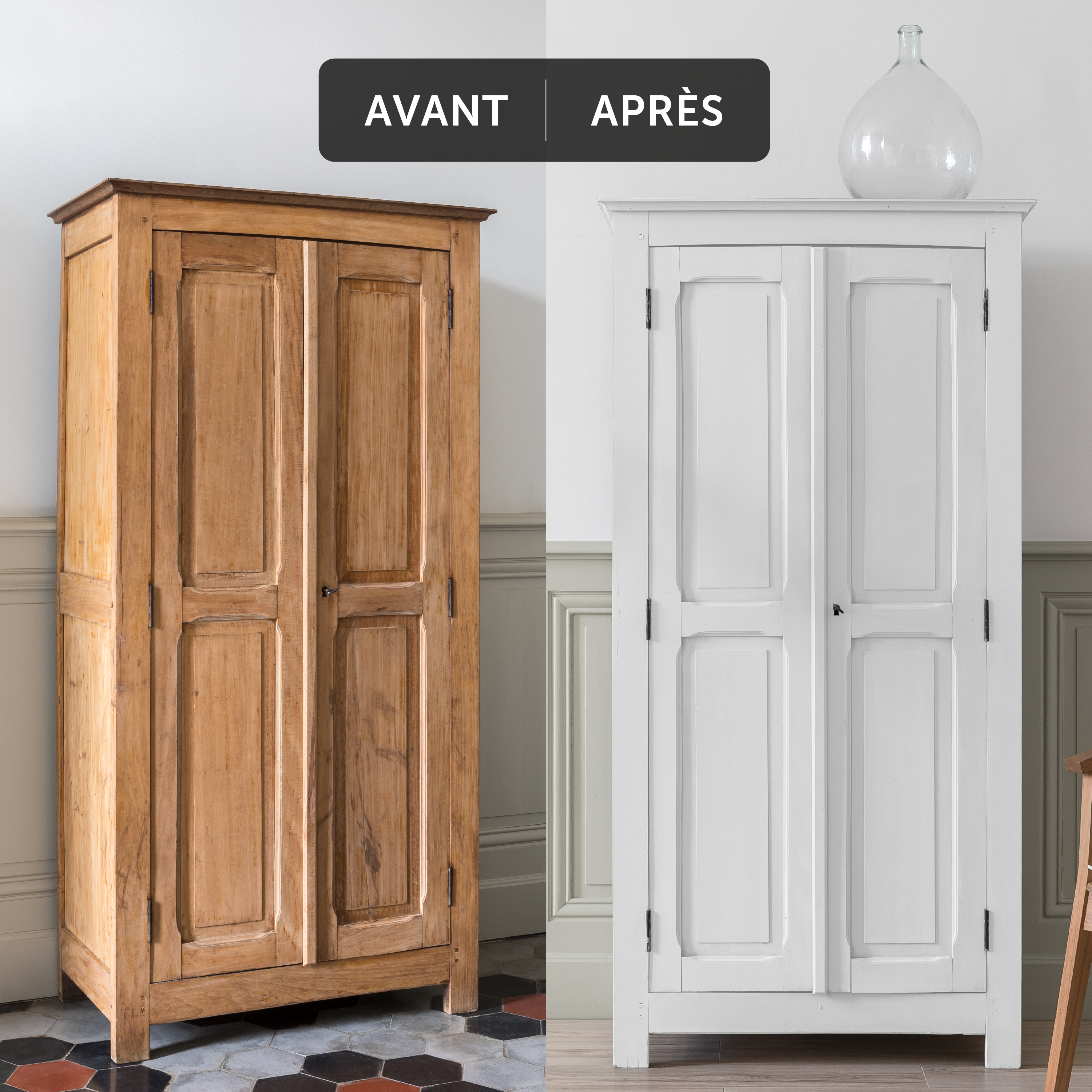 Peinture pour meuble Et objet caséine, meuble signé LIBÉRON blanc albâtre mat 75 - 4