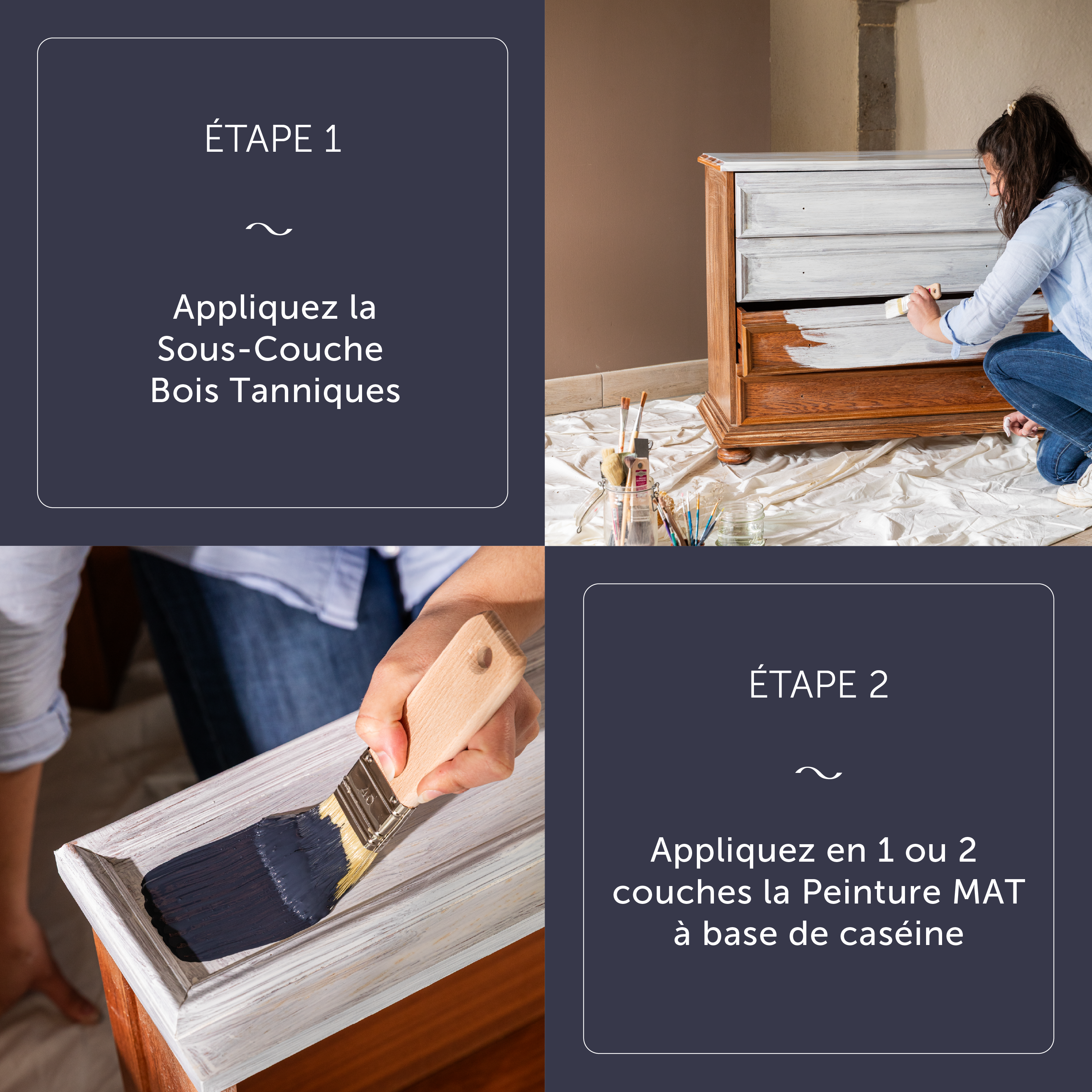 Peinture pour meuble Et objet caséine, meuble signé LIBÉRON champignon mat 0.5L - 7