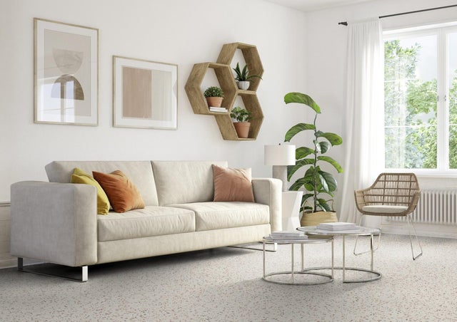 Pavimento vinílico a rolo Texline Nature Confetti Beige forte Gerflor 2.5 mm multicor 3 m