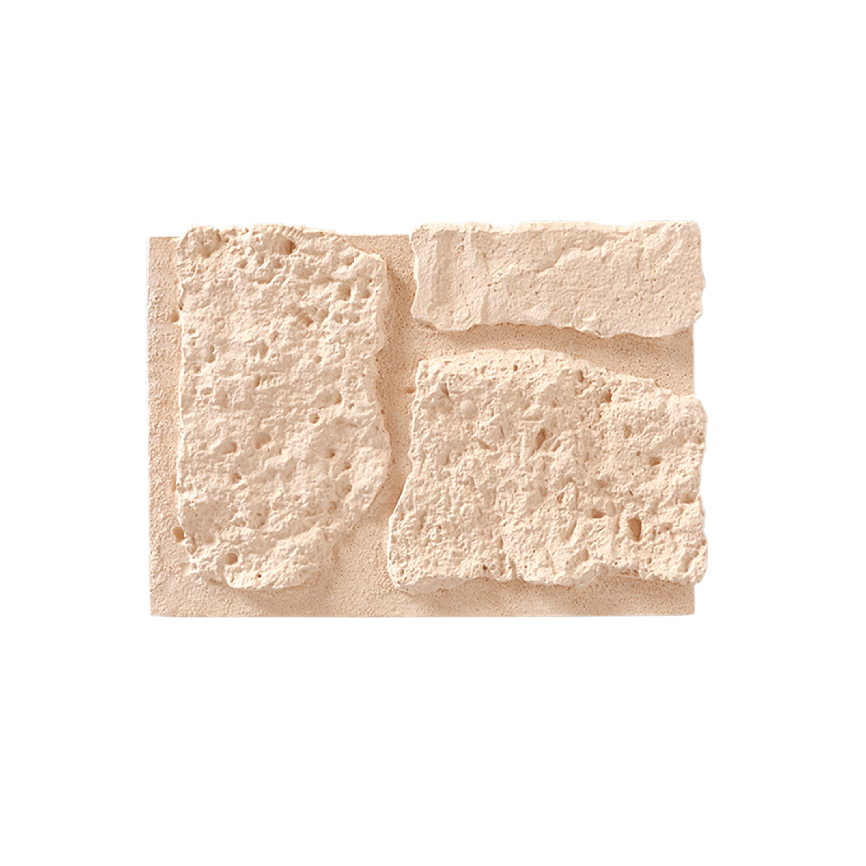 Plaquette de parement plâtre effet roche Cloud intérieur - 2