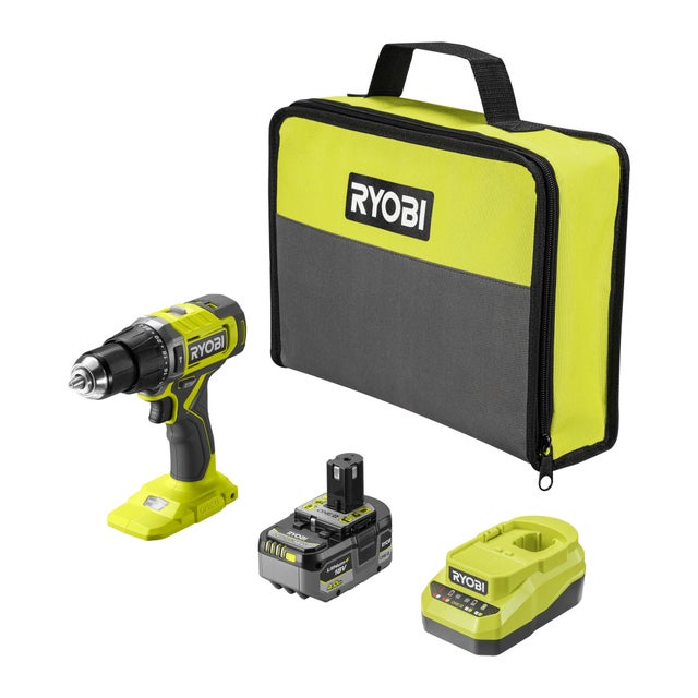 Perceuse à percussion 18 V RYOBI Rpd18-1c40s, 52 Nm + 1 batterie 4Ah