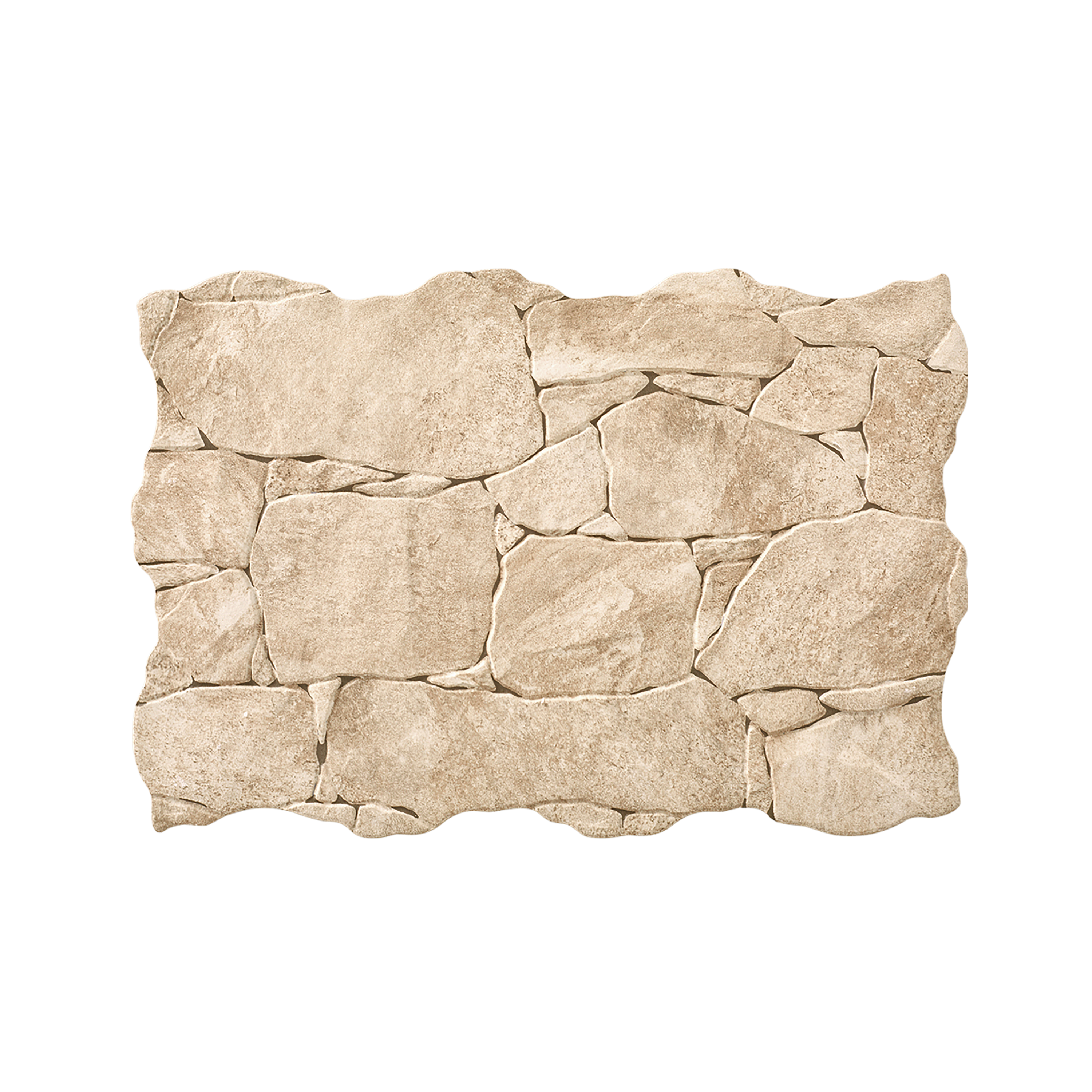 Carrelage mur extérieur / mur intérieur effet pierre ivoire Cook l.32 x L.48 cm  - 8