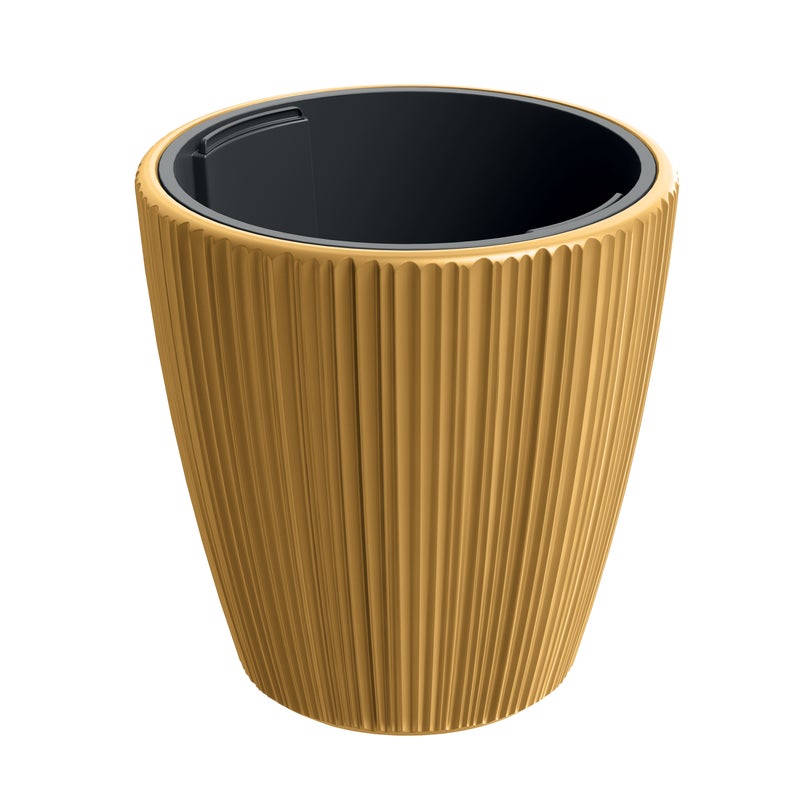 Doniczka z wkładką Oro 40 cm musztarda Prosperplast