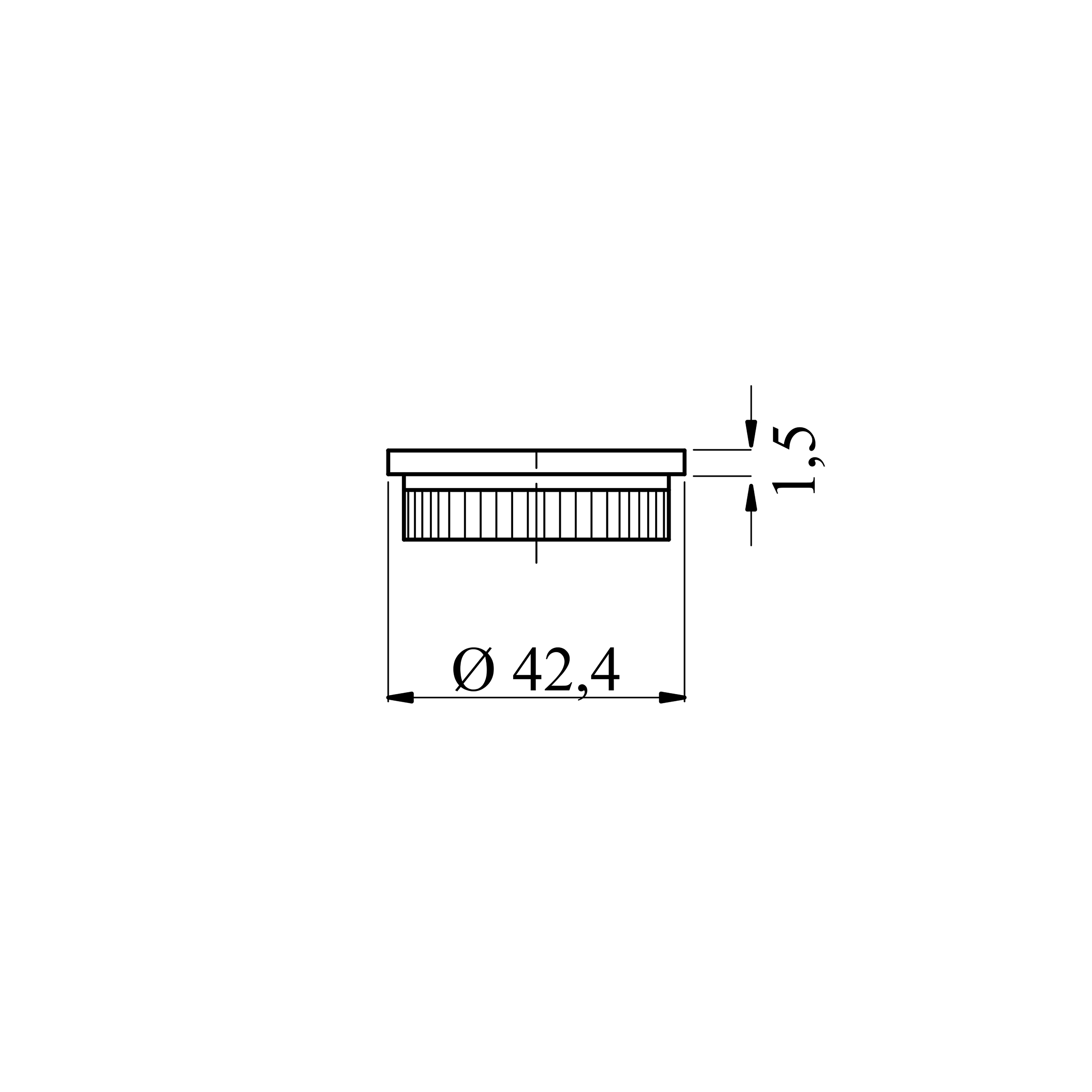 TAPON TERMINAL PASAMANOS ACERO INOXIDABLE - 3