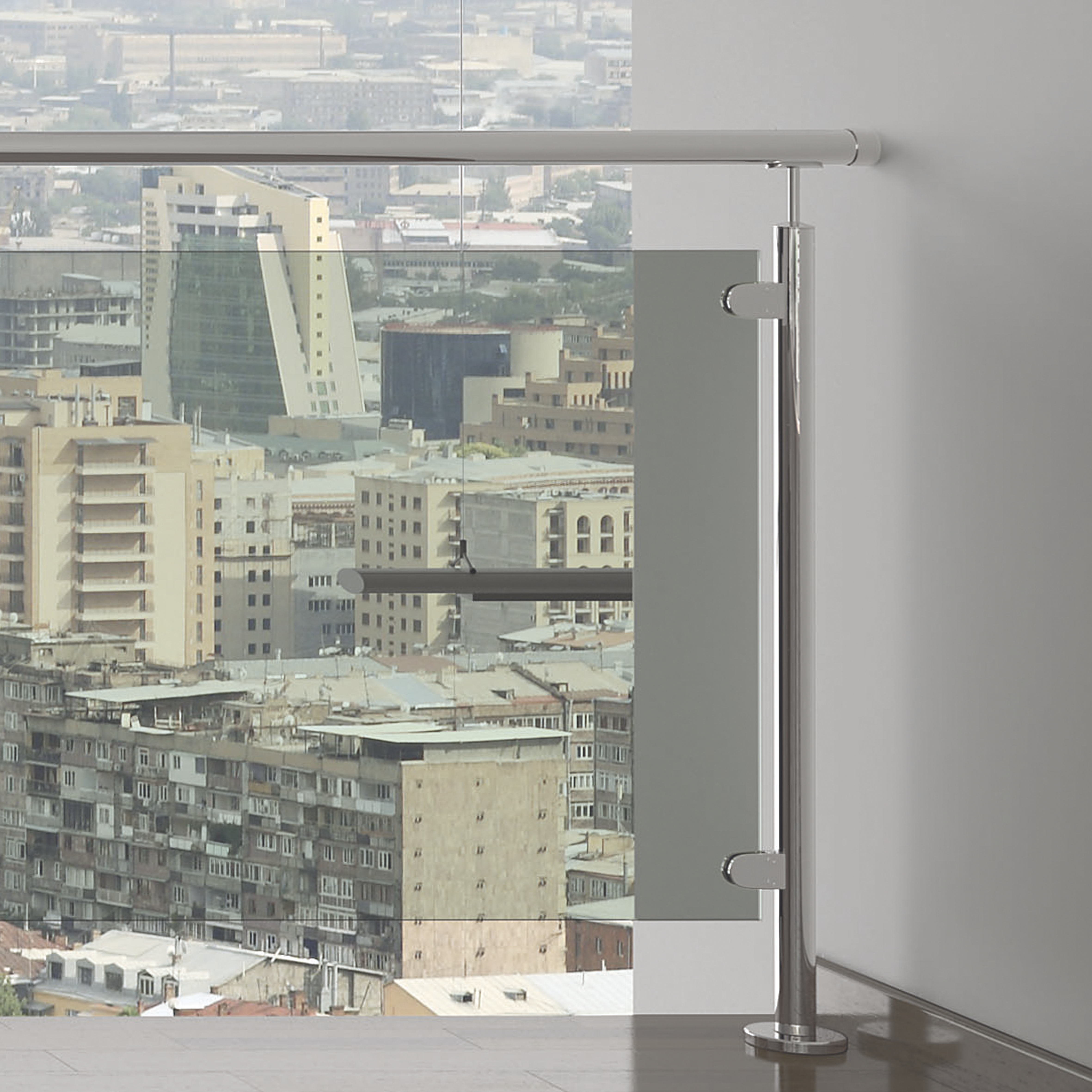 POSTE TERMINAL ACERO INOXIDABLE PARA CRISTAL - 3