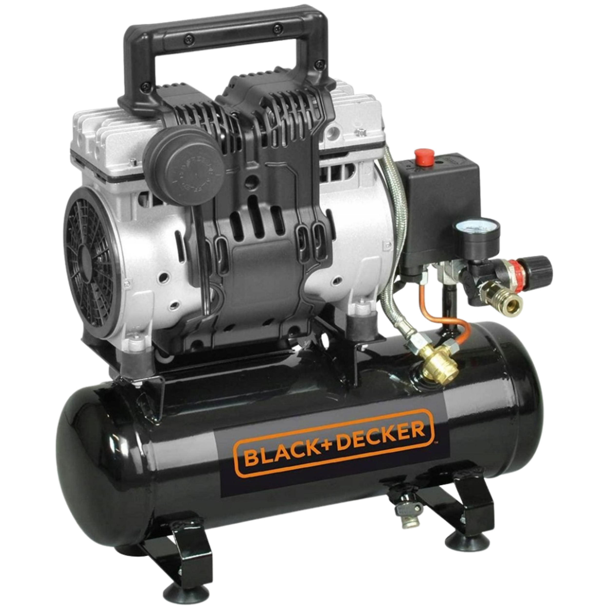 Kompresor bezolejowy zbiornik 6 litrów 8 barów Black&amp;Decker