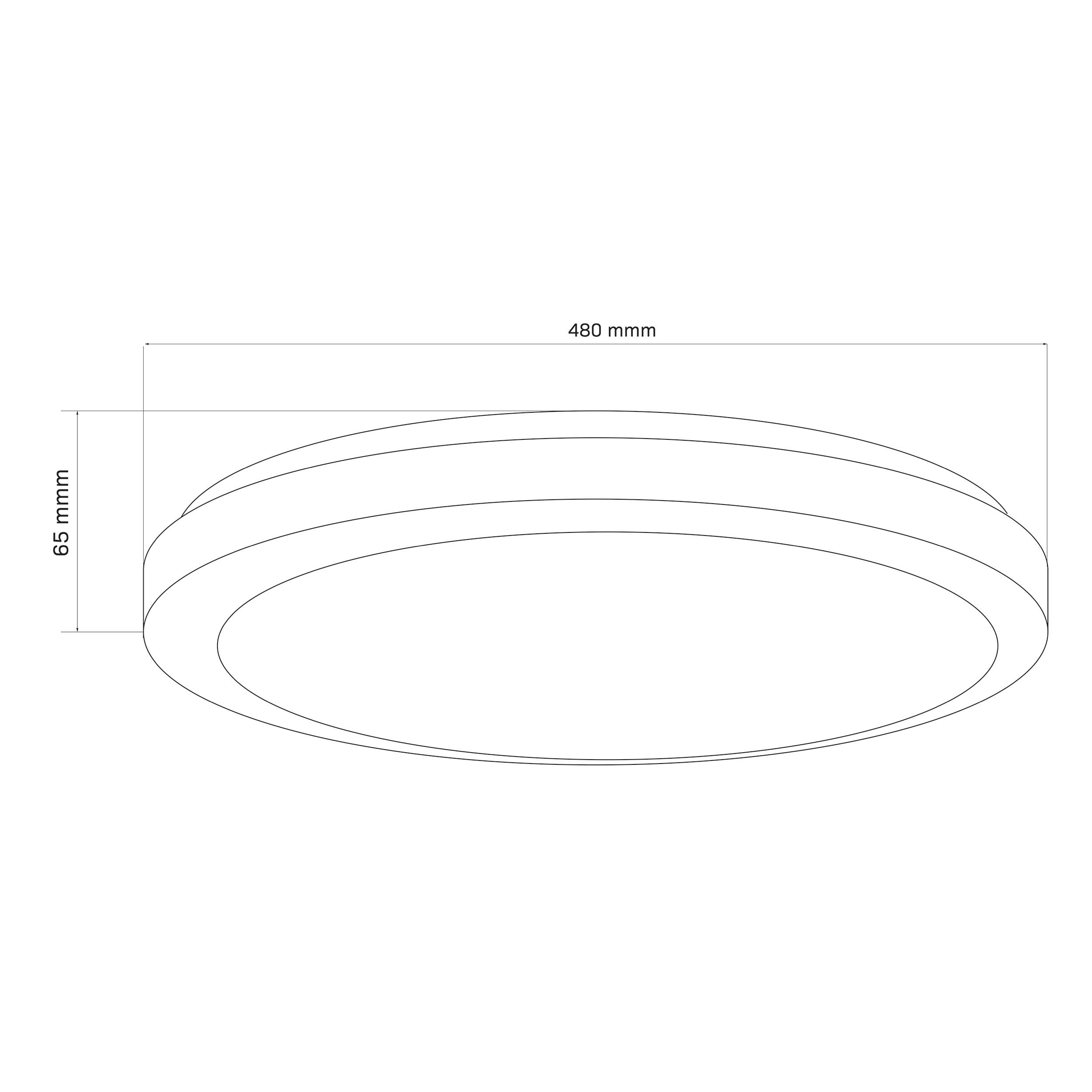 Plafon LED do łazienki Marian z pilotem 72 W 8000 lm regulacja barwy światła 50 cm biały IP44 Goldlux - 3