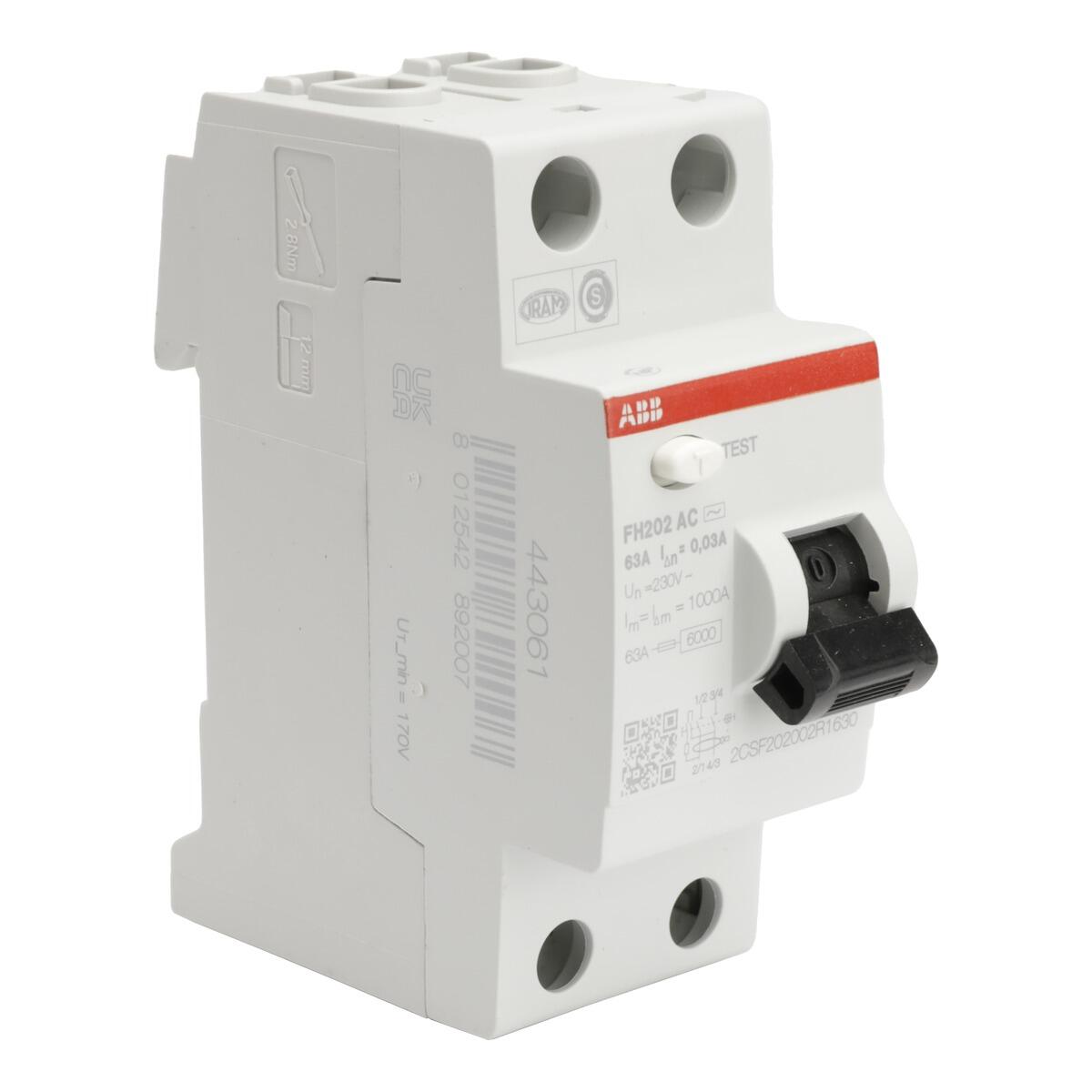 Interrupteur différentiel  63A 30mA  - ABB - 4