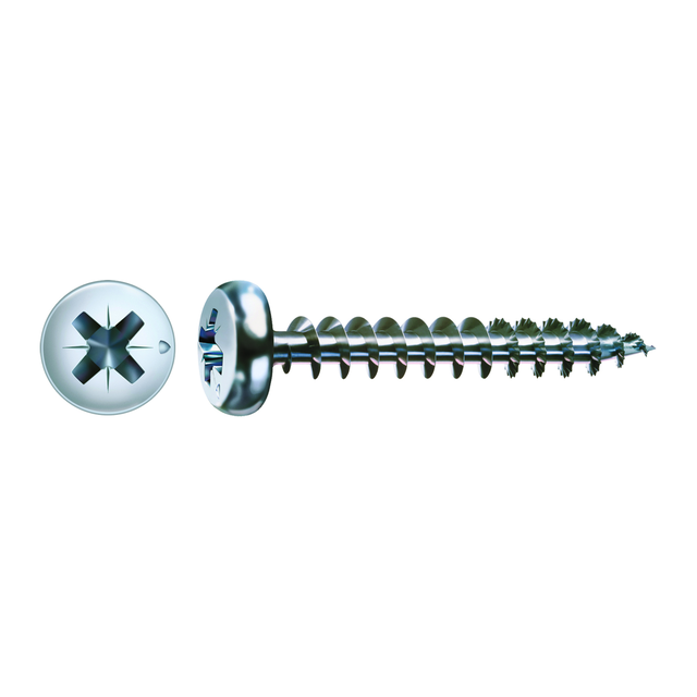 Vite SPAX testa tonda T10 in acciaio wirox Ø3XL12 mm, 30 pezzi