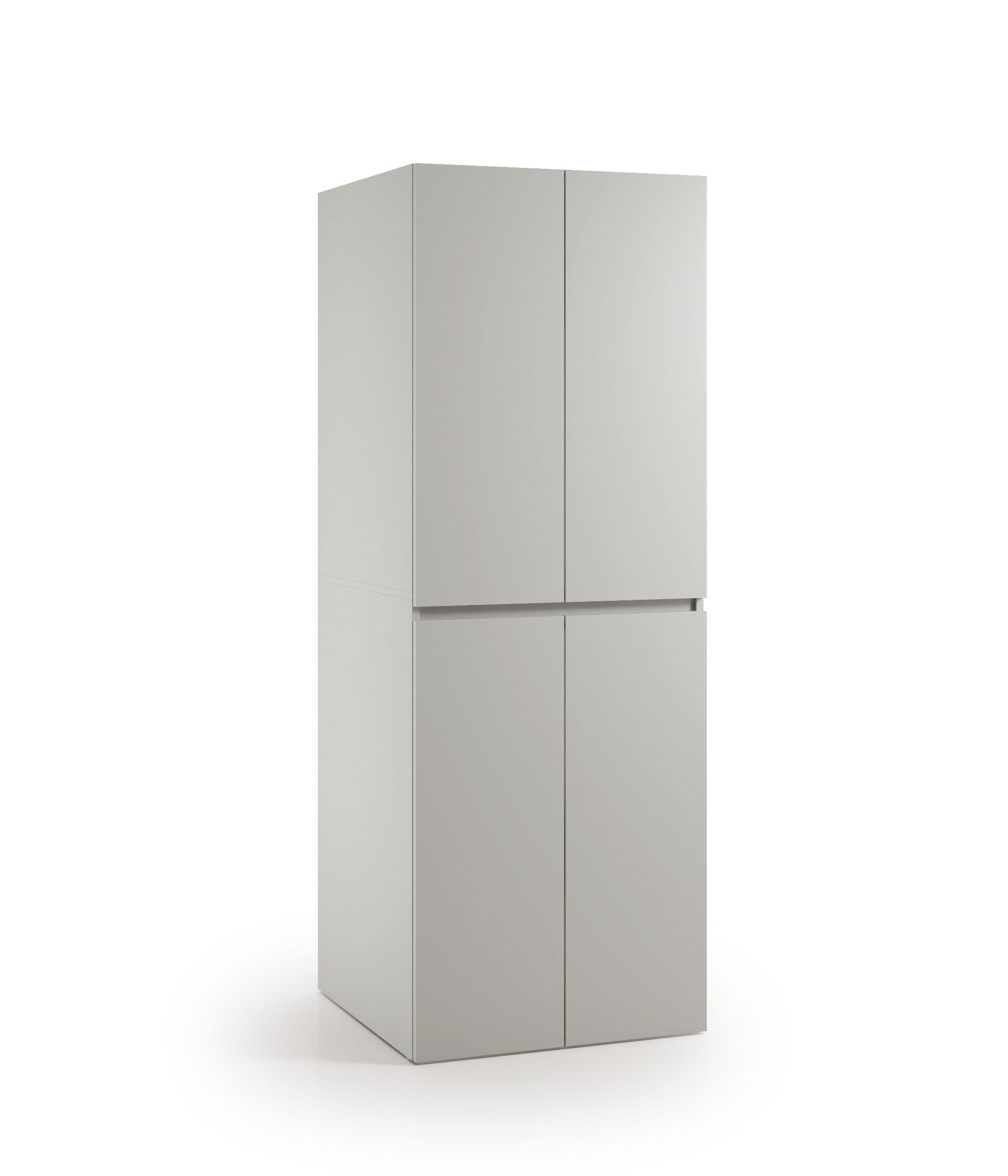 Mobile lavanderia Lava e Asciuga 4 ante in truciolare grigio P 69 x L 70 x H 195 cm - 4