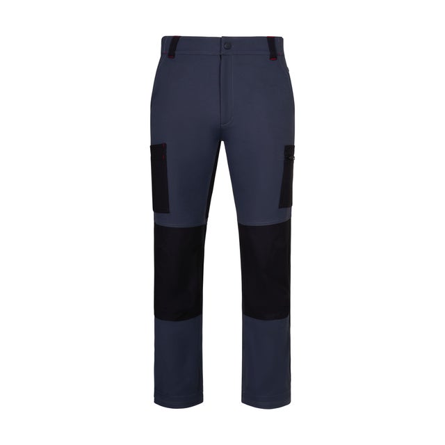 PANTALON DE TRABAJO MULTIBOLSILLOS ELÁSTICO GRIS/NEGRO TALLA XL VELILLA XTREME