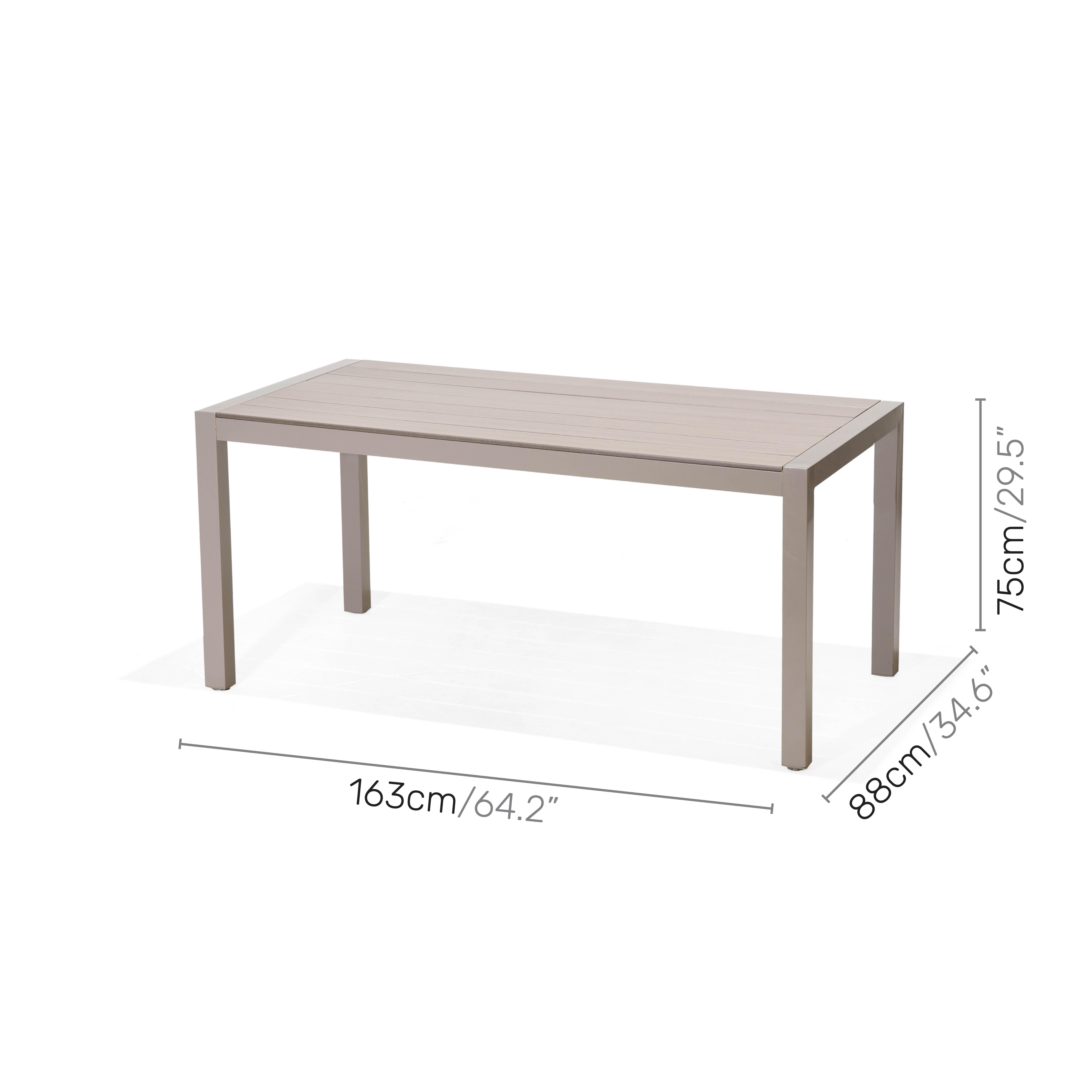 Conjunto de jardín Morella 160/4C de 4 plazas en color gris
 - 9