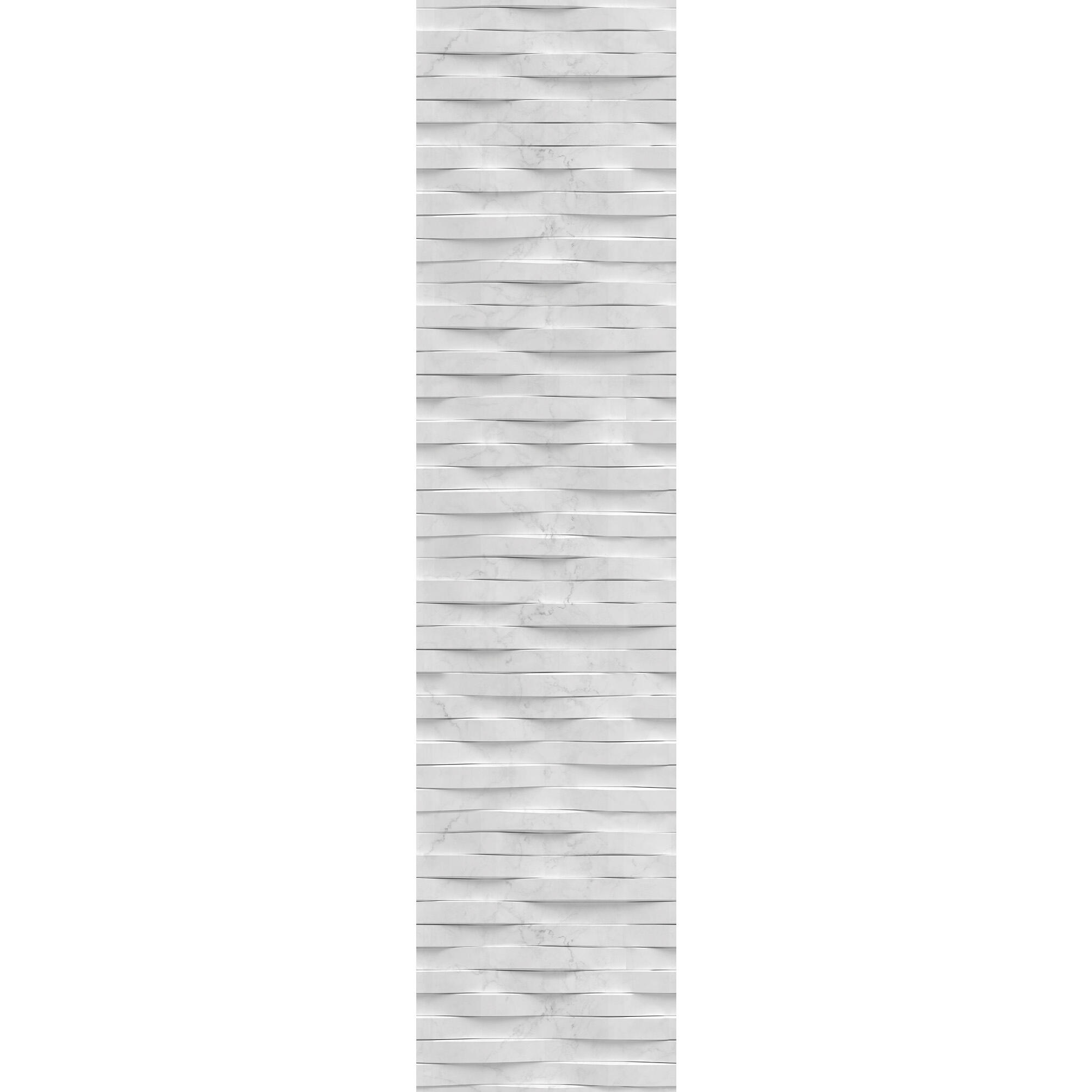 Papel pintado vinilo adhesivo Imitación material Carrara blanco  LHD 65cmx2.8m superlavable. Apto para cocinas o baños - 6