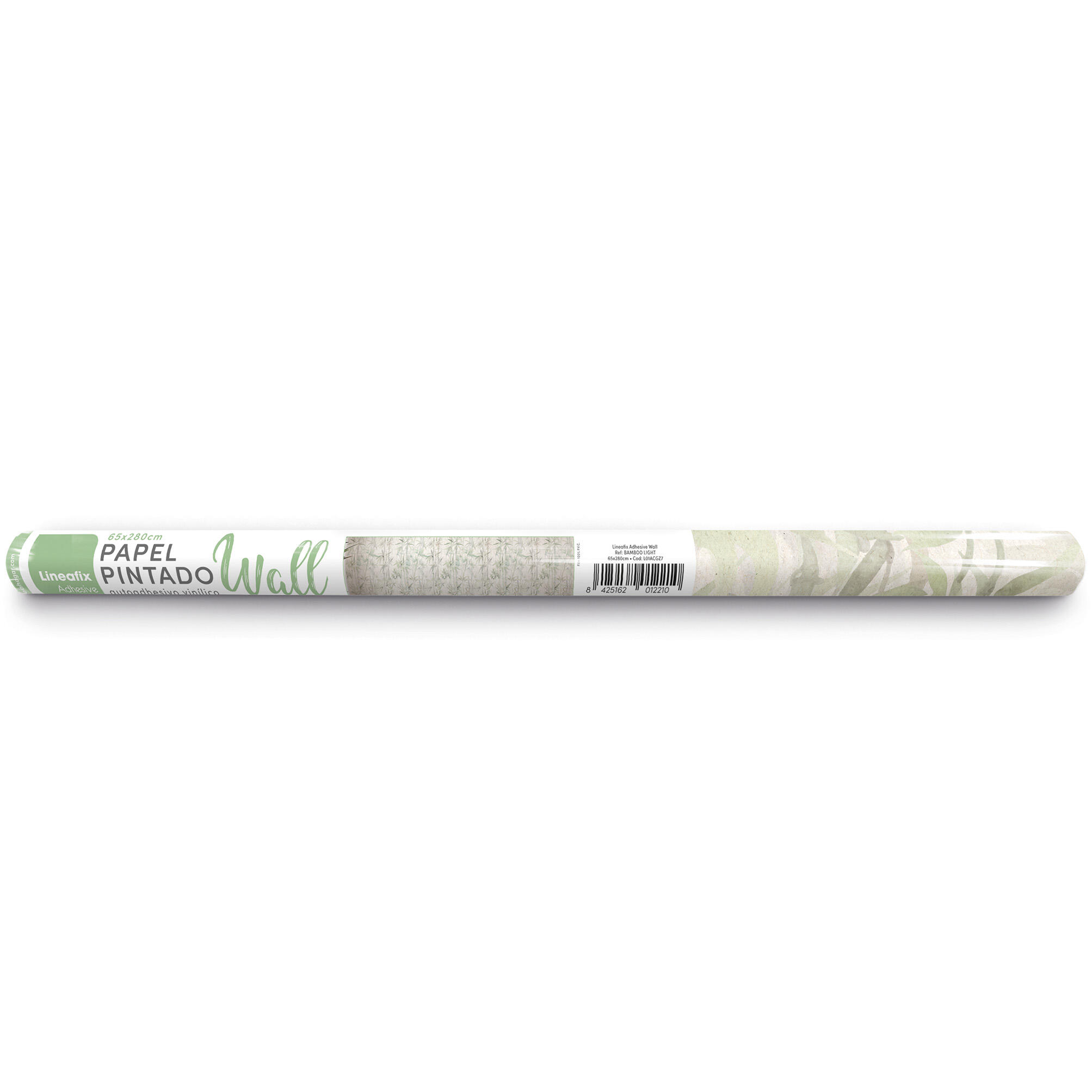 Papel pintado vinilo adhesivo Imitación material Bamboo light verde  LHD 65cmx2.8m superlavable. Apto para cocinas o baños - 9