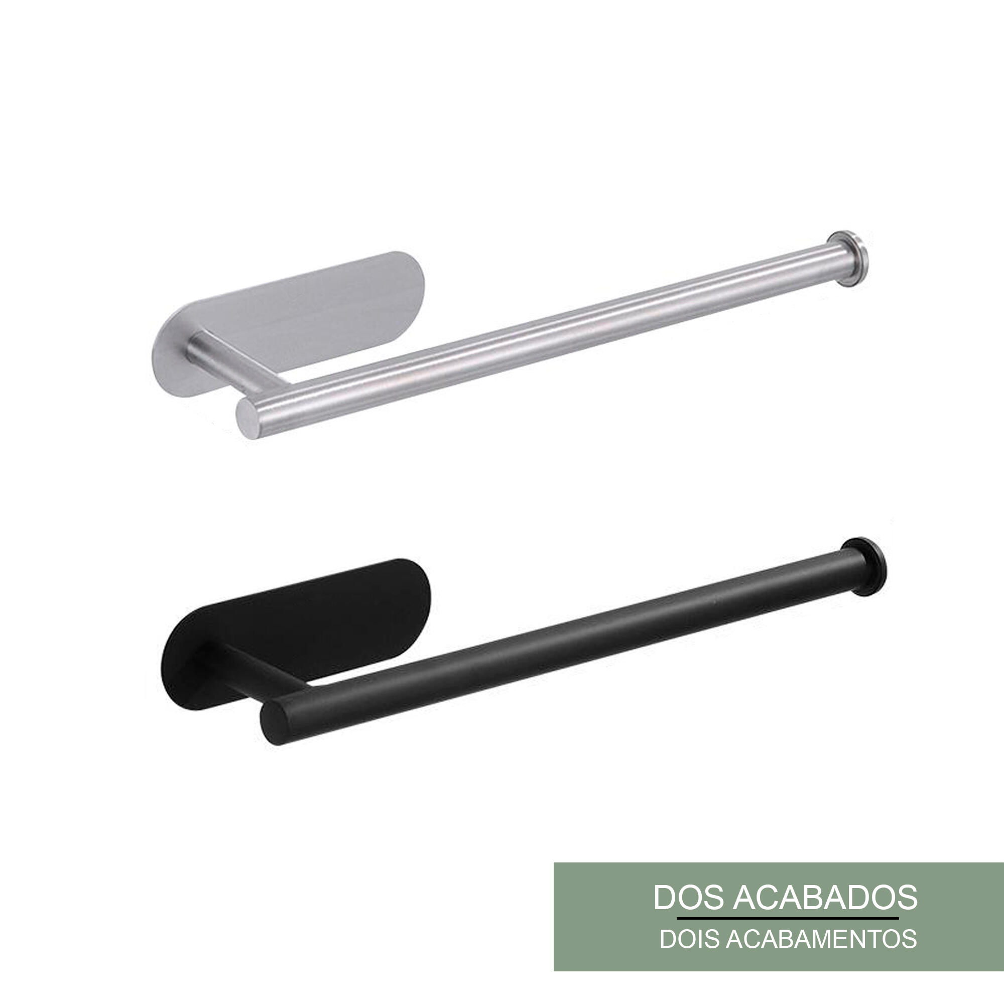 Portarrollos de cocina Suno Banydea cromo cepillado  - 6