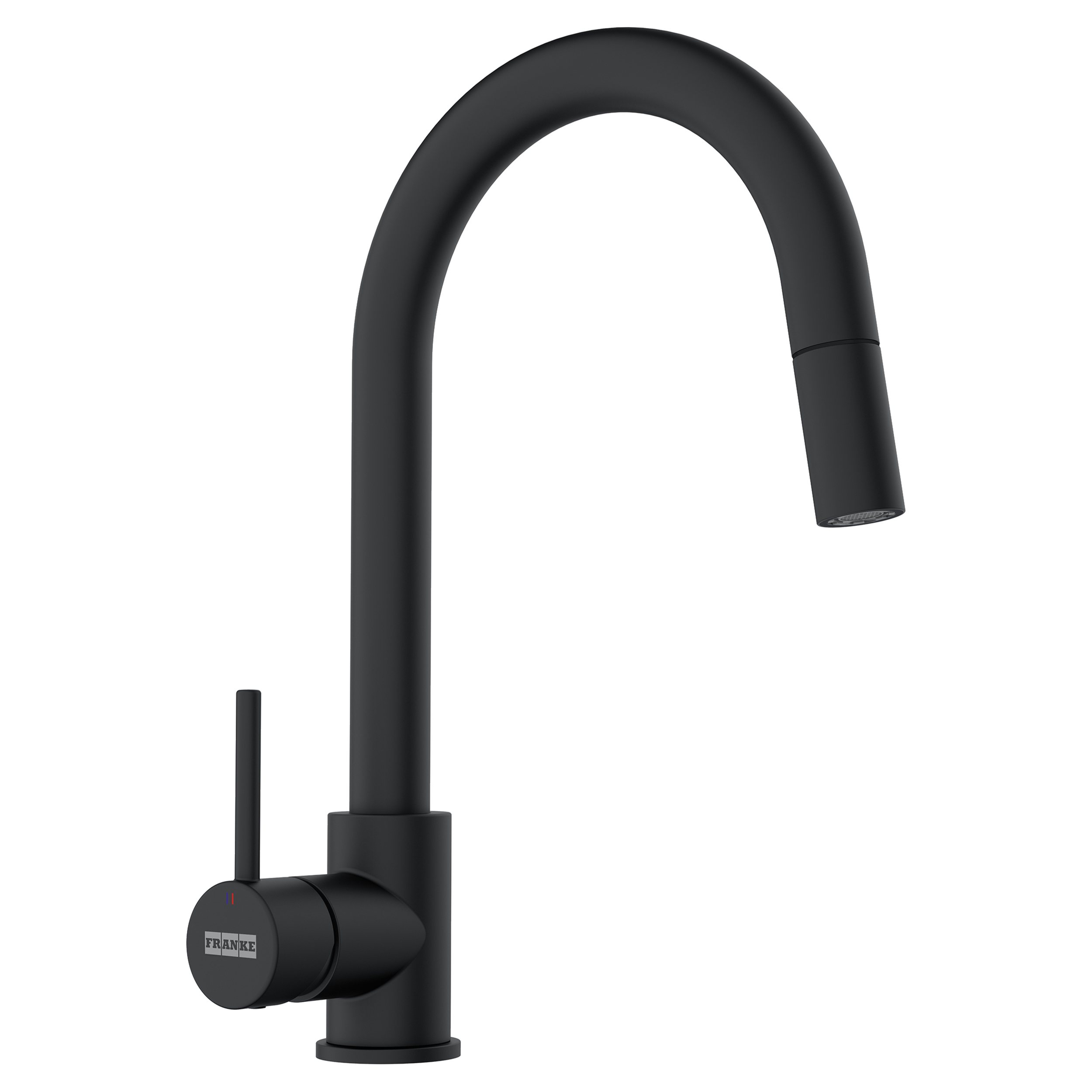Bateria kuchenna z wyciąganą wylewką Pola 2.0 Czarna Franke
