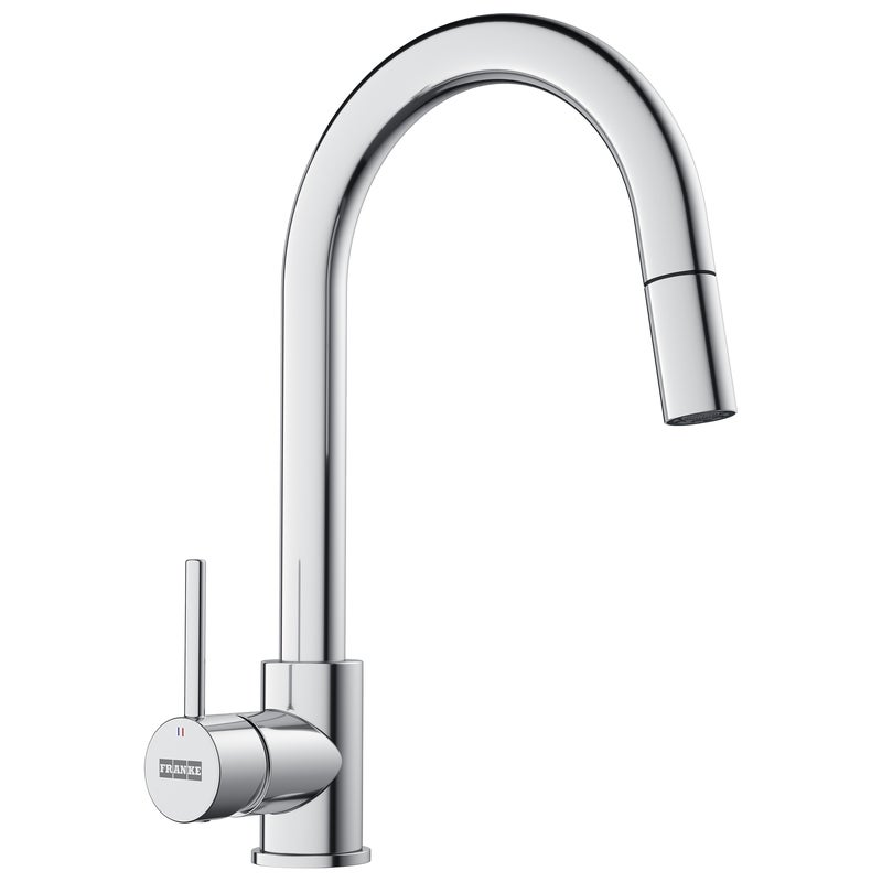 Bateria kuchenna z wyciąganą wylewką Pola 2 Chrom Franke