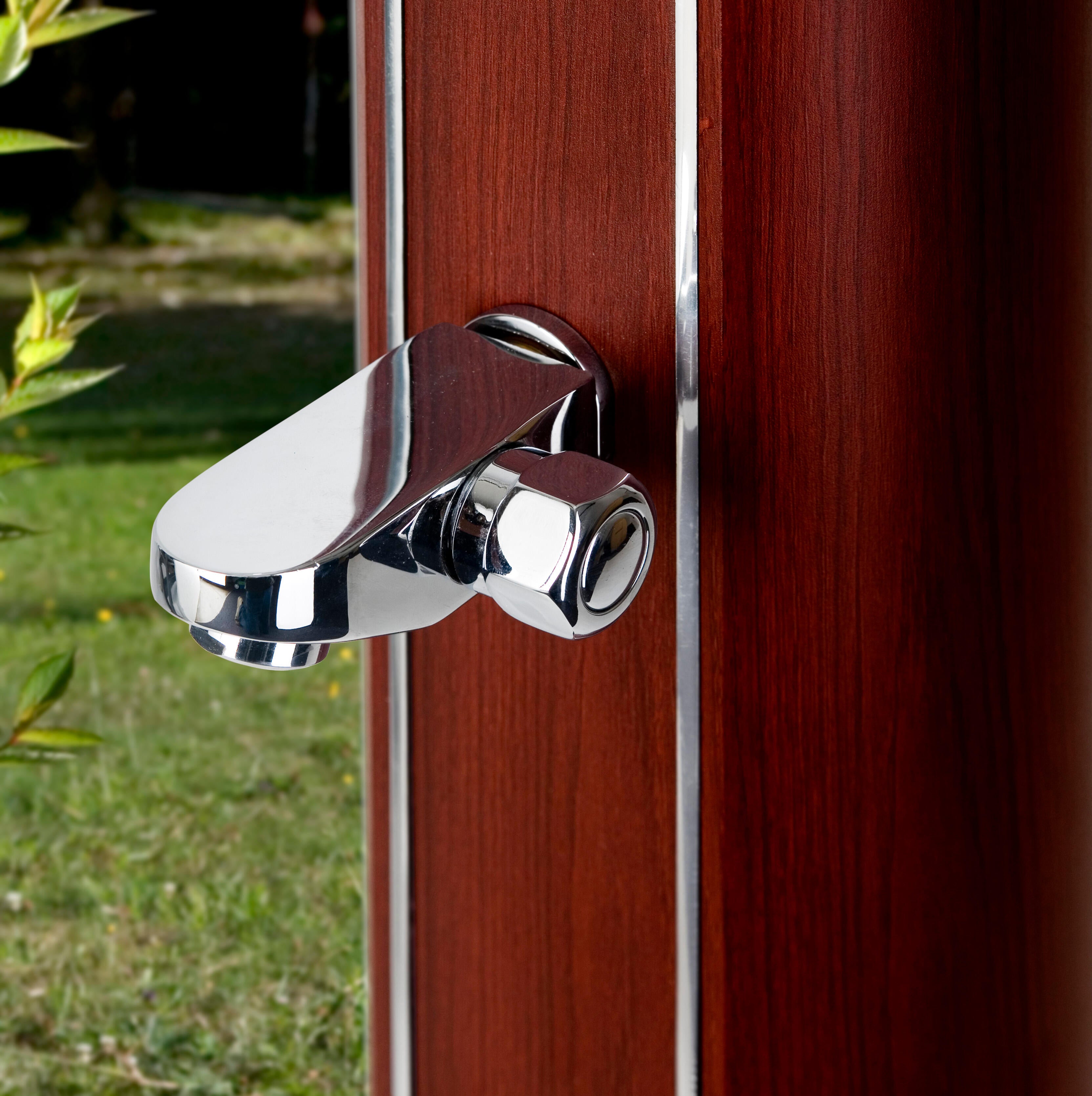 Doccia per piscina solare GRE tonda 32 L, marrone H 210 cm - 2