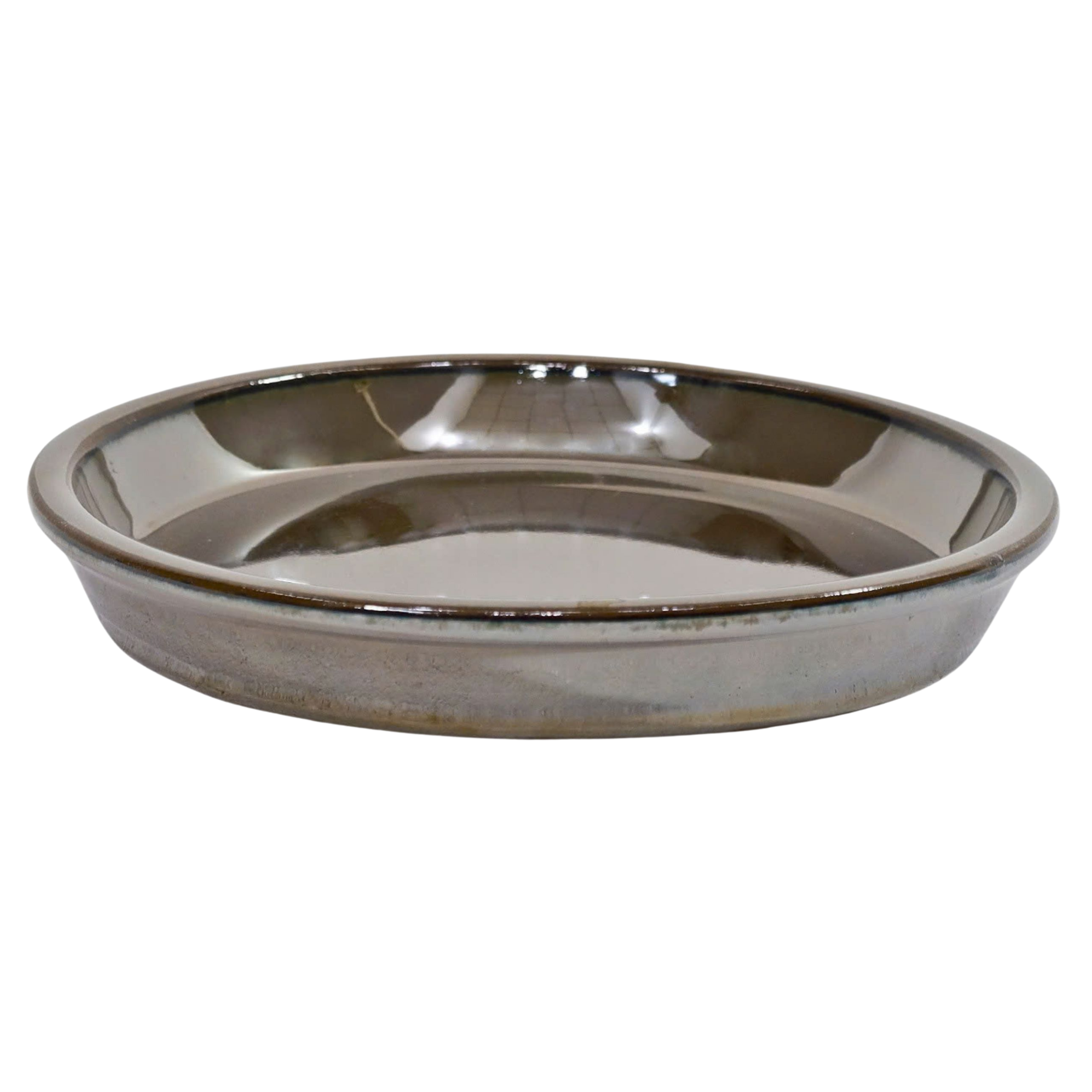 Podstawka ceramiczna 32 cm brąz szkliwiony Cermax