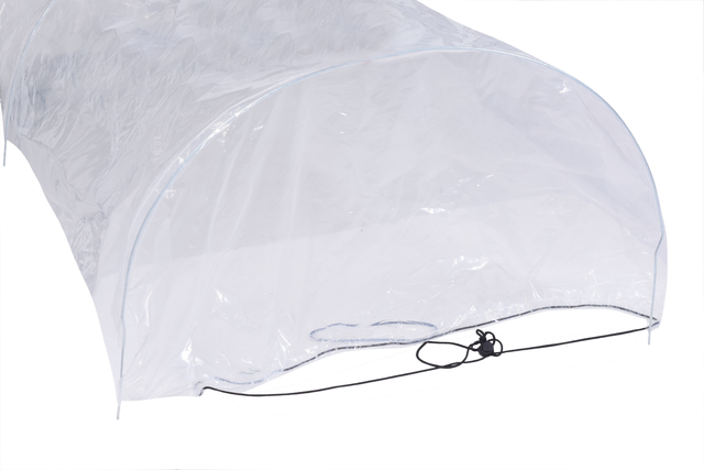 Tunel foliowy mini szklarnia 300x45x30 cm biały