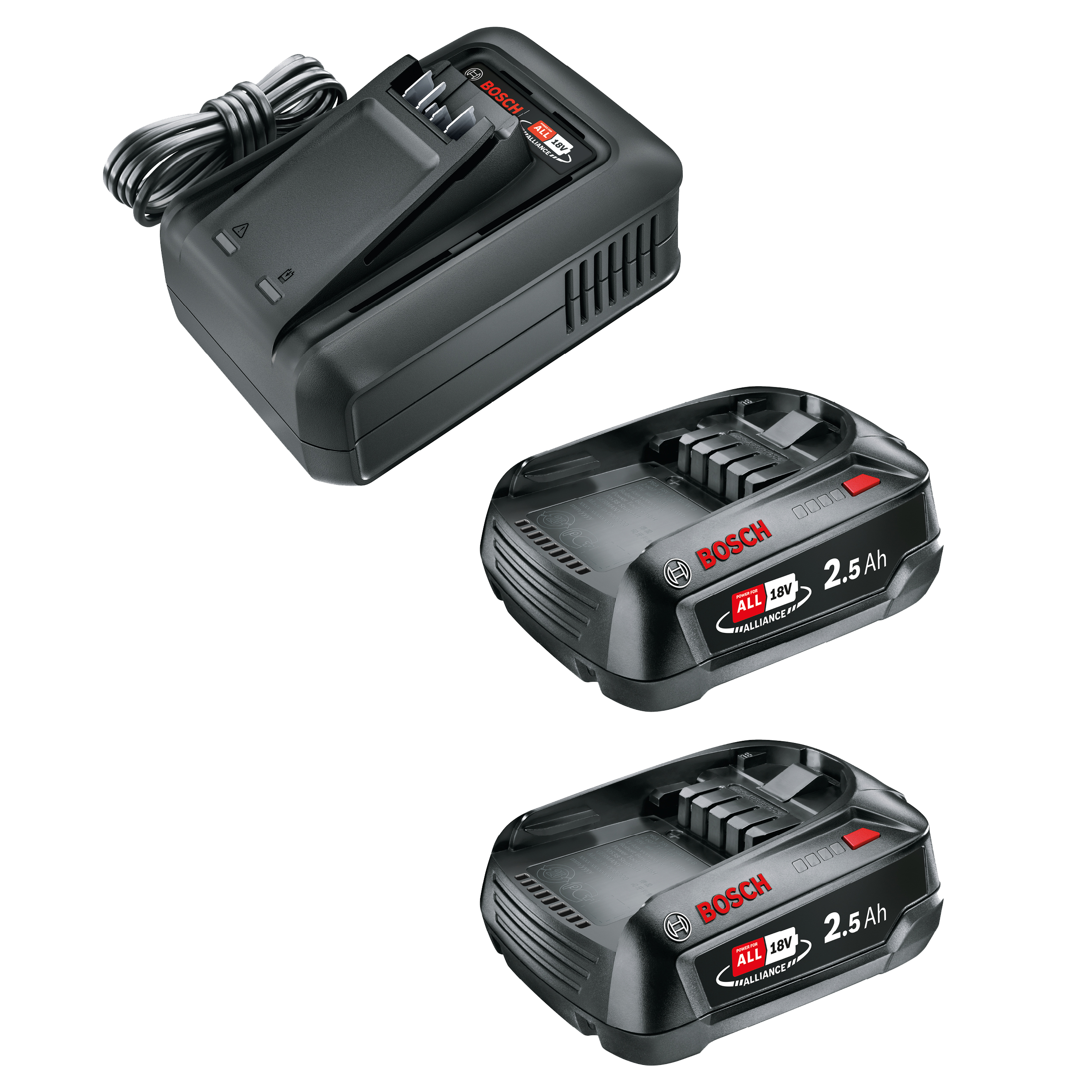 Zestaw szybka ładowarka + 2 akumulatory 18V 2,5Ah Gardena